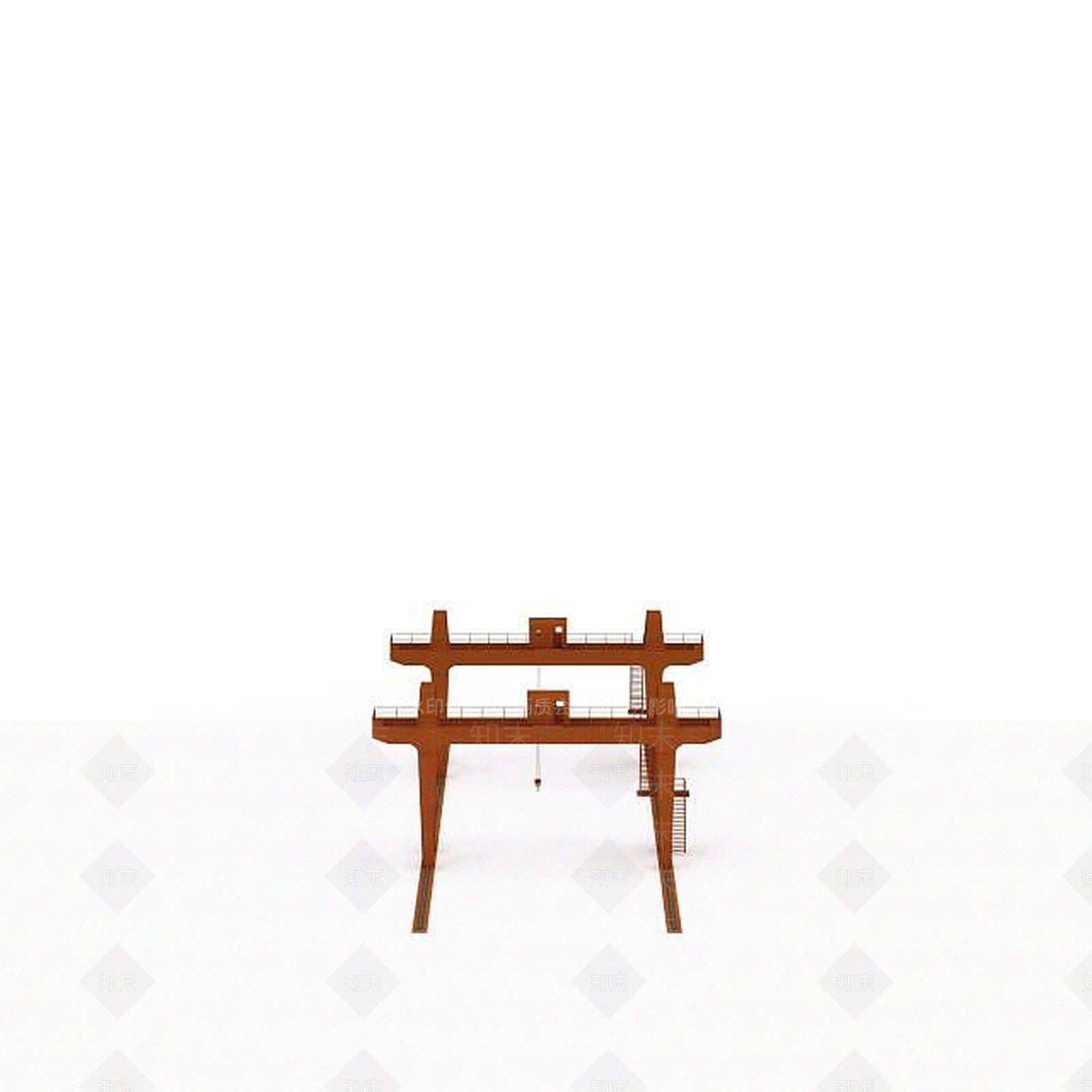 现代工业脚手架3D模型下载【ID:1196595697】