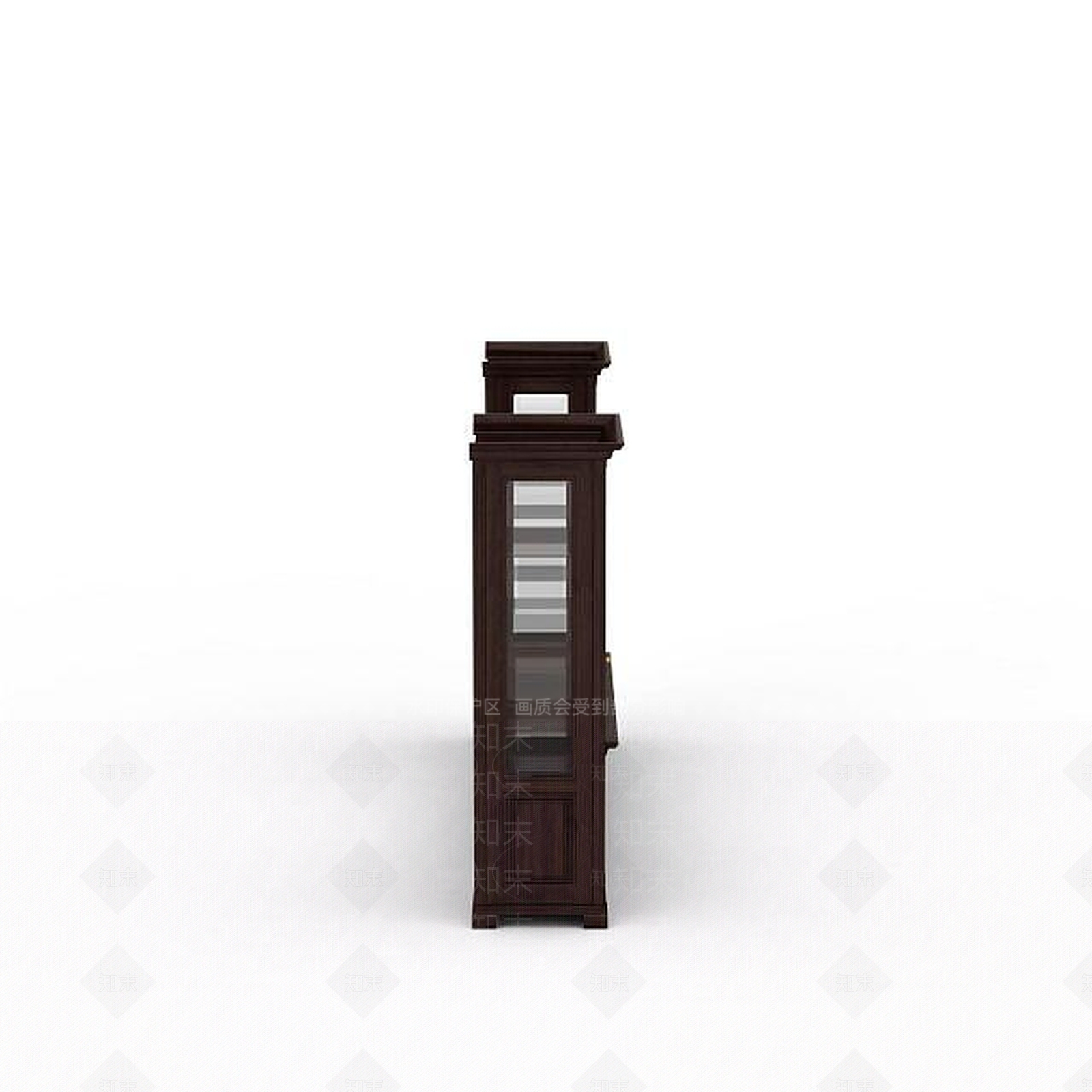 现代灰色木柜组合3D模型下载【ID:1196595618】