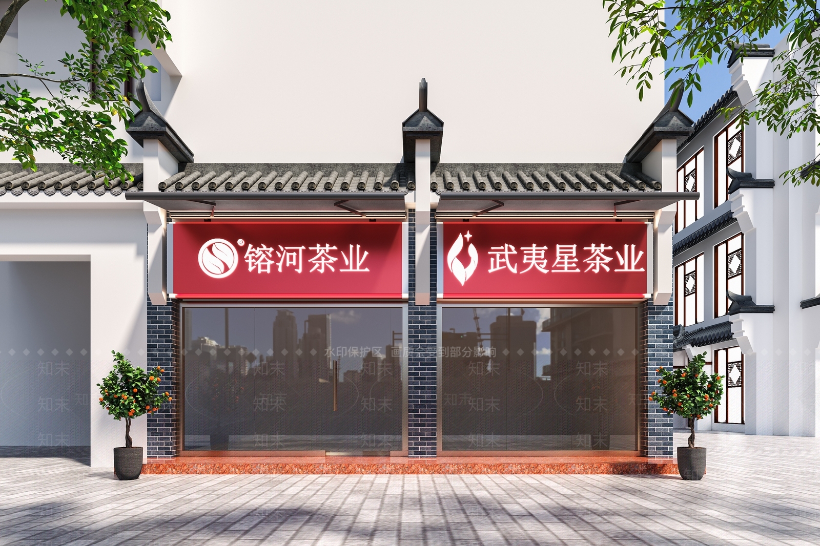 中式新中式其他餐饮空间3D模型下载【ID:1196598715】