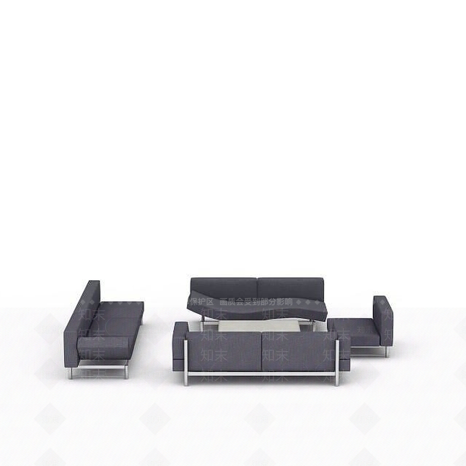 现代客厅沙发3D模型下载【ID:1196601207】