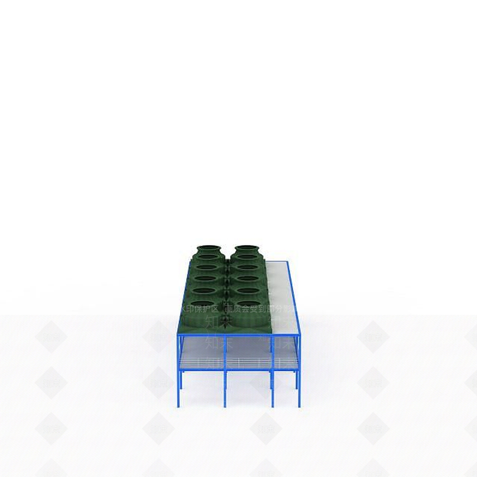 现代绿色石油桶3D模型下载【ID:1196602878】