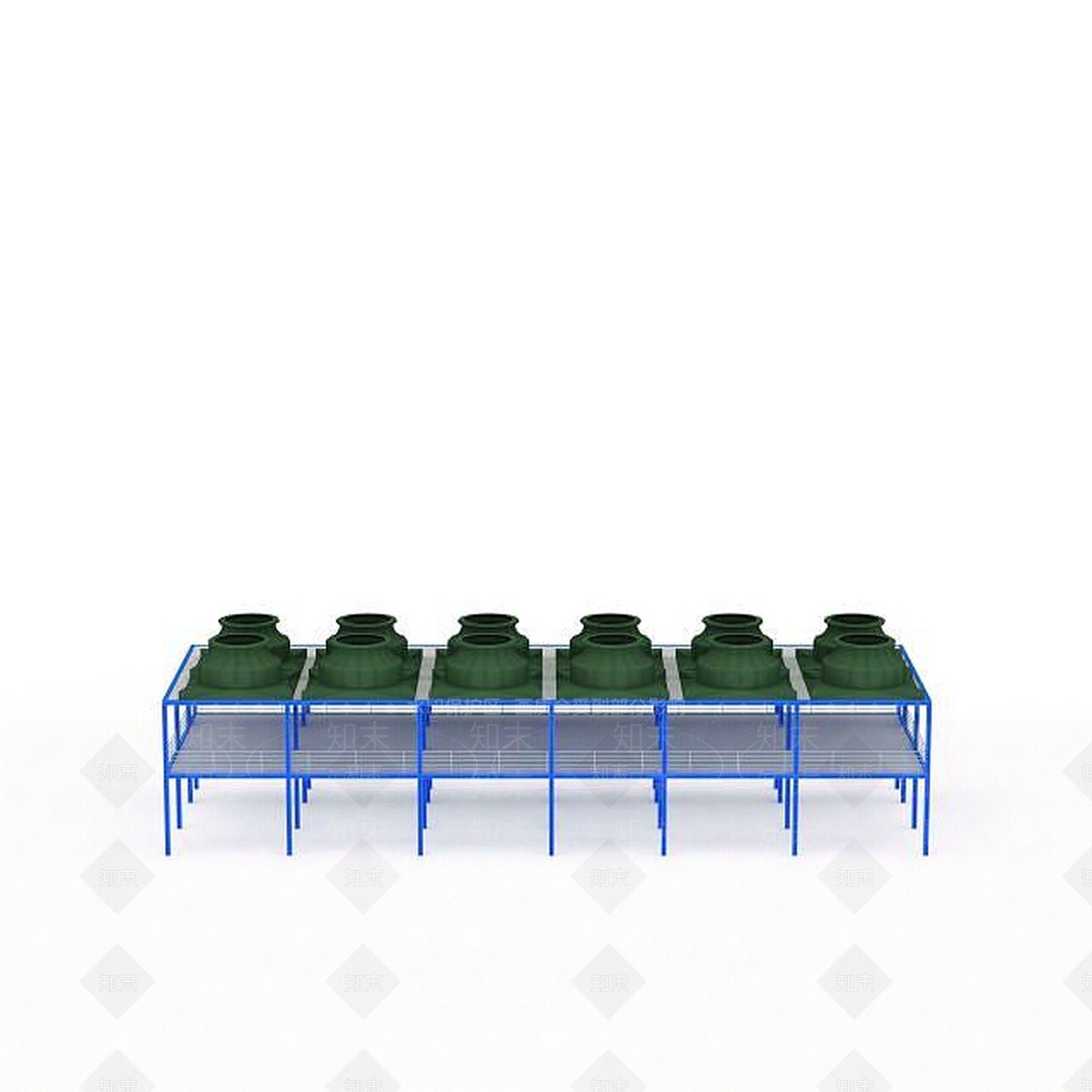 现代绿色石油桶3D模型下载【ID:1196602878】