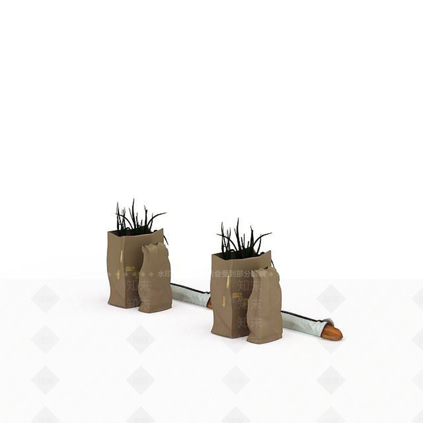现代户外装饰品3D模型下载【ID:1196602889】