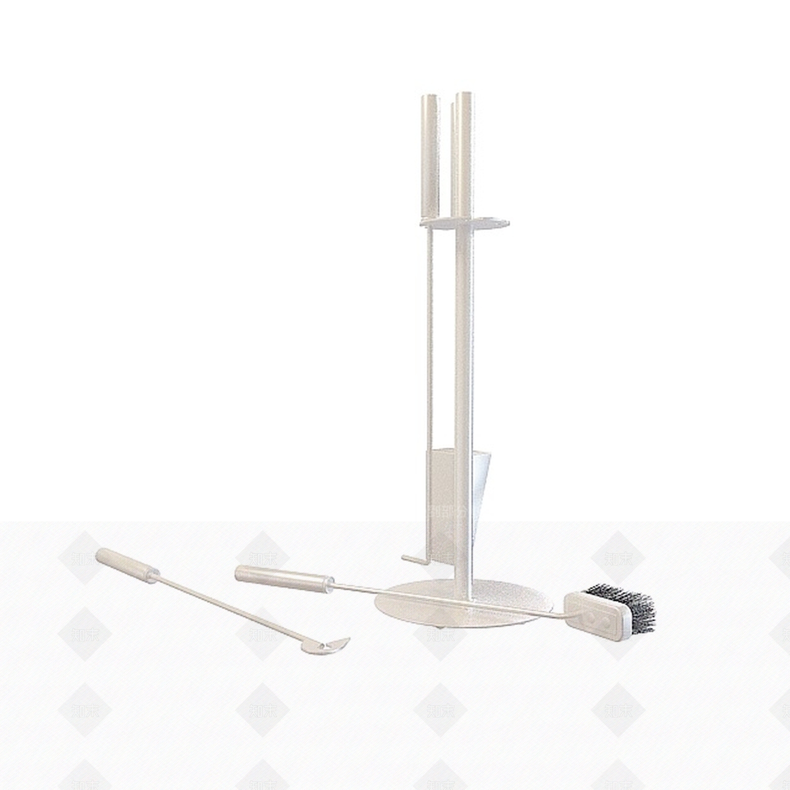 现代壁炉炉铲套具3D模型下载【ID:1196603662】