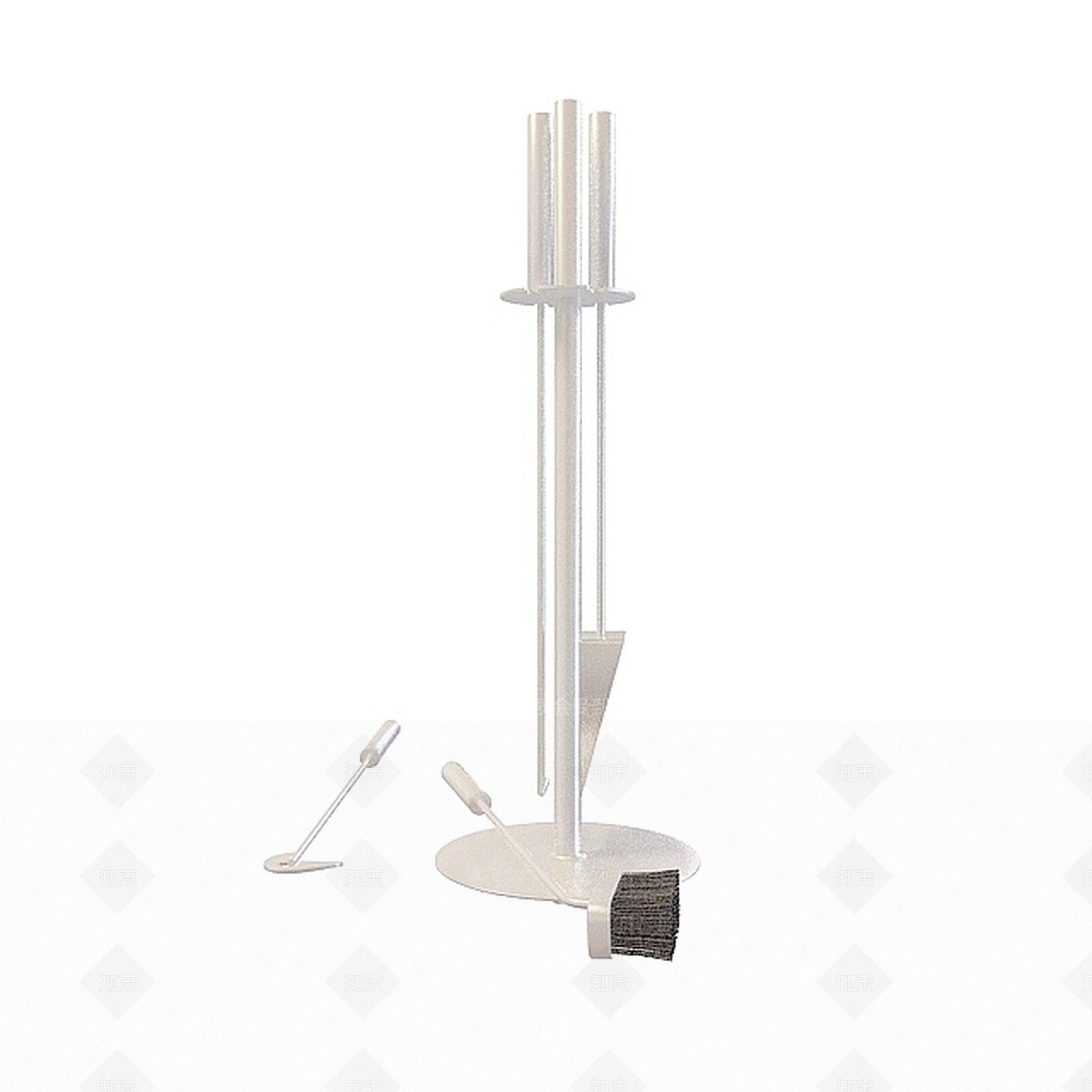 现代壁炉炉铲套具3D模型下载【ID:1196603662】