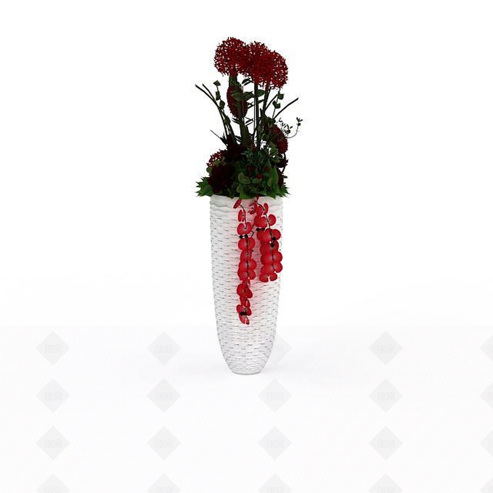 现代室内花草3D模型下载【ID:1196603731】