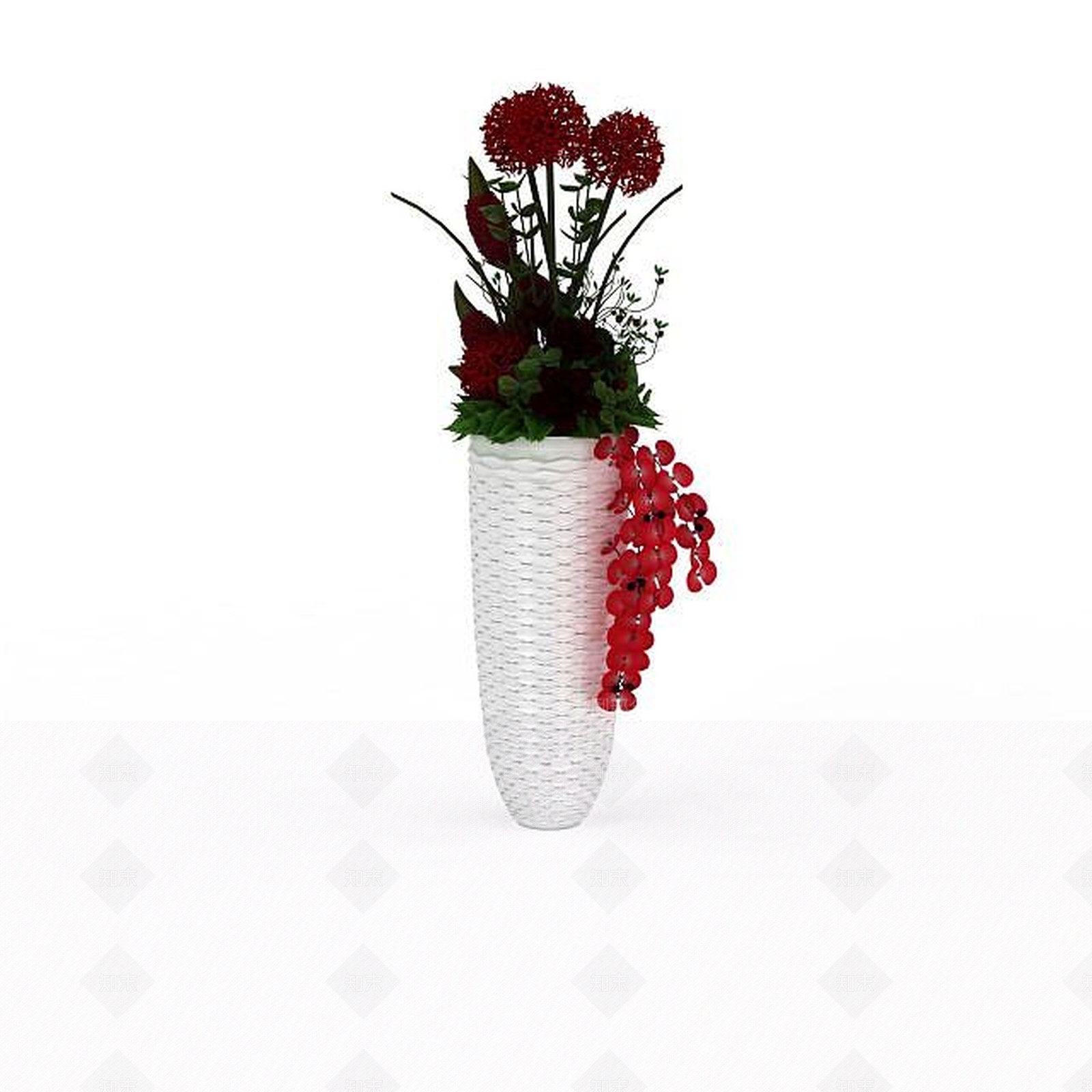 现代室内花草3D模型下载【ID:1196603731】