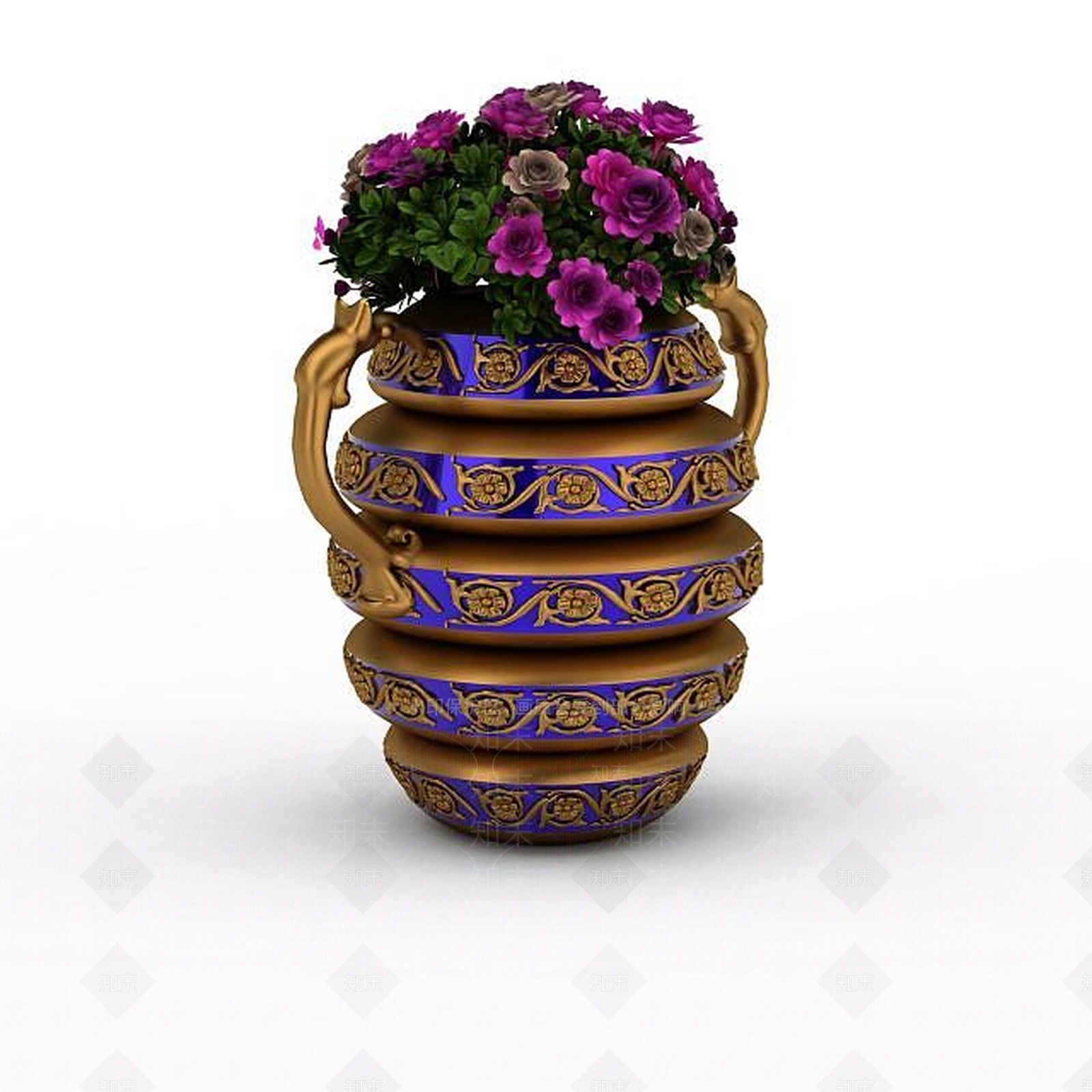 欧式古典欧式园林景观3D模型下载【ID:1196604170】