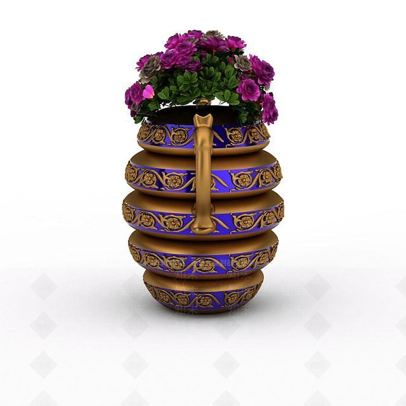 欧式古典欧式园林景观3D模型下载【ID:1196604170】