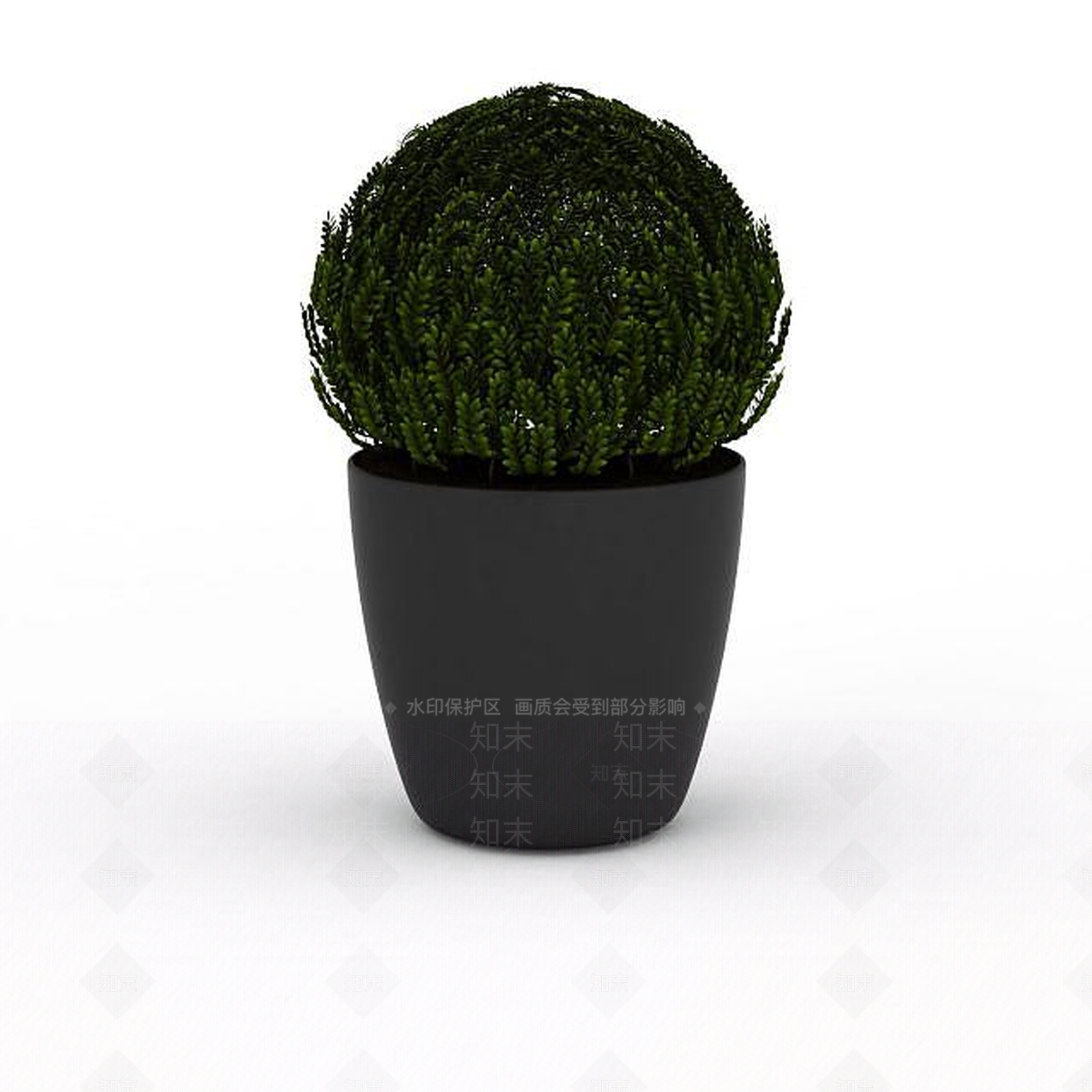 现代球型植物3D模型下载【ID:1196604762】