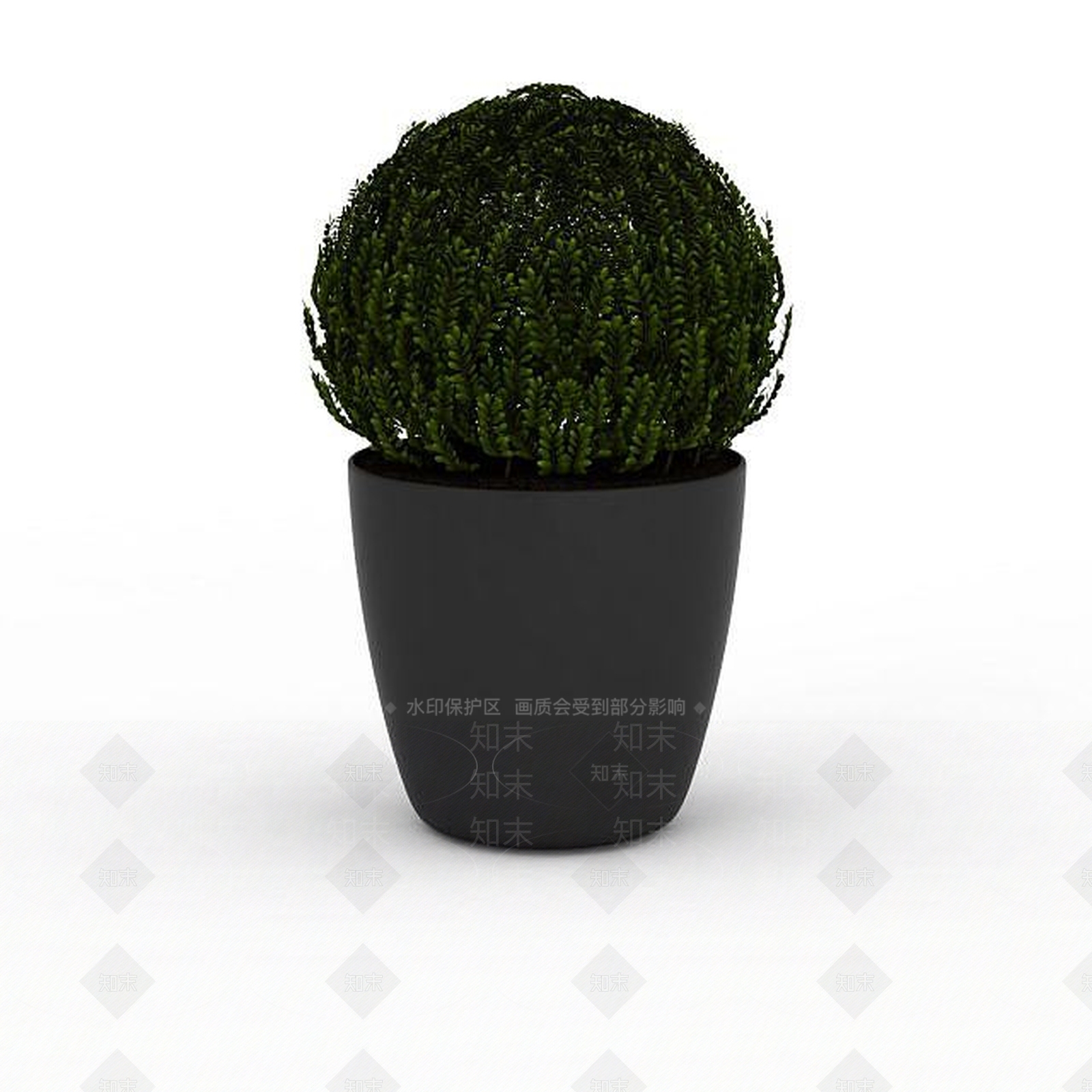 现代球型植物3D模型下载【ID:1196604762】
