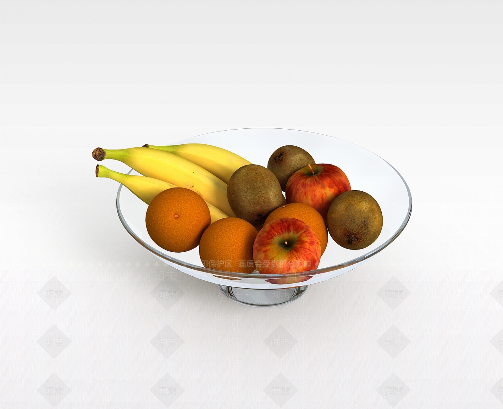 现代水果蔬菜组合3D模型下载【ID:1196604952】