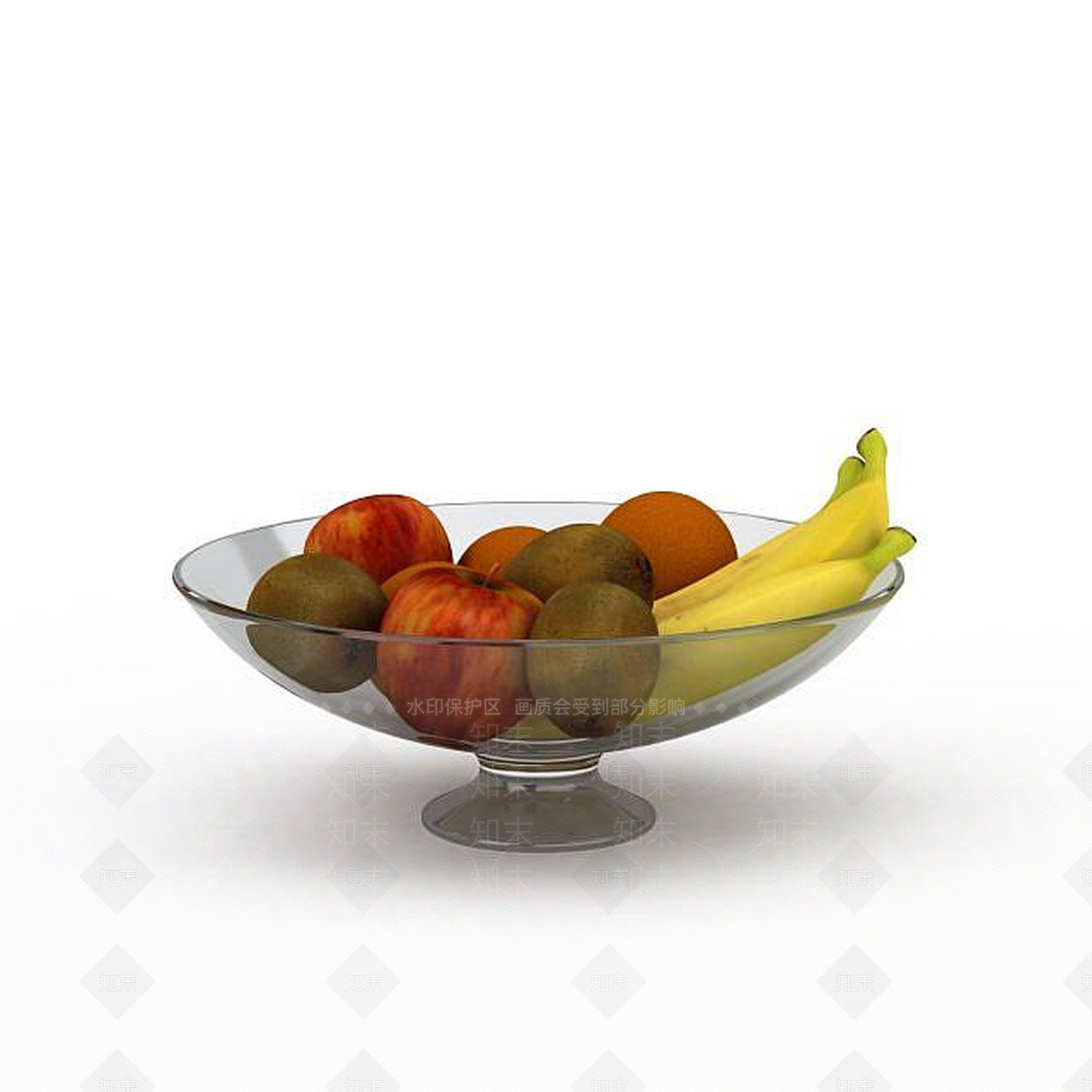 现代水果蔬菜组合3D模型下载【ID:1196604952】