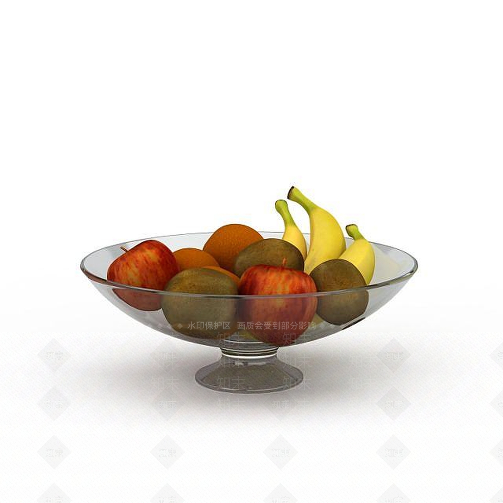 现代水果蔬菜组合3D模型下载【ID:1196604952】
