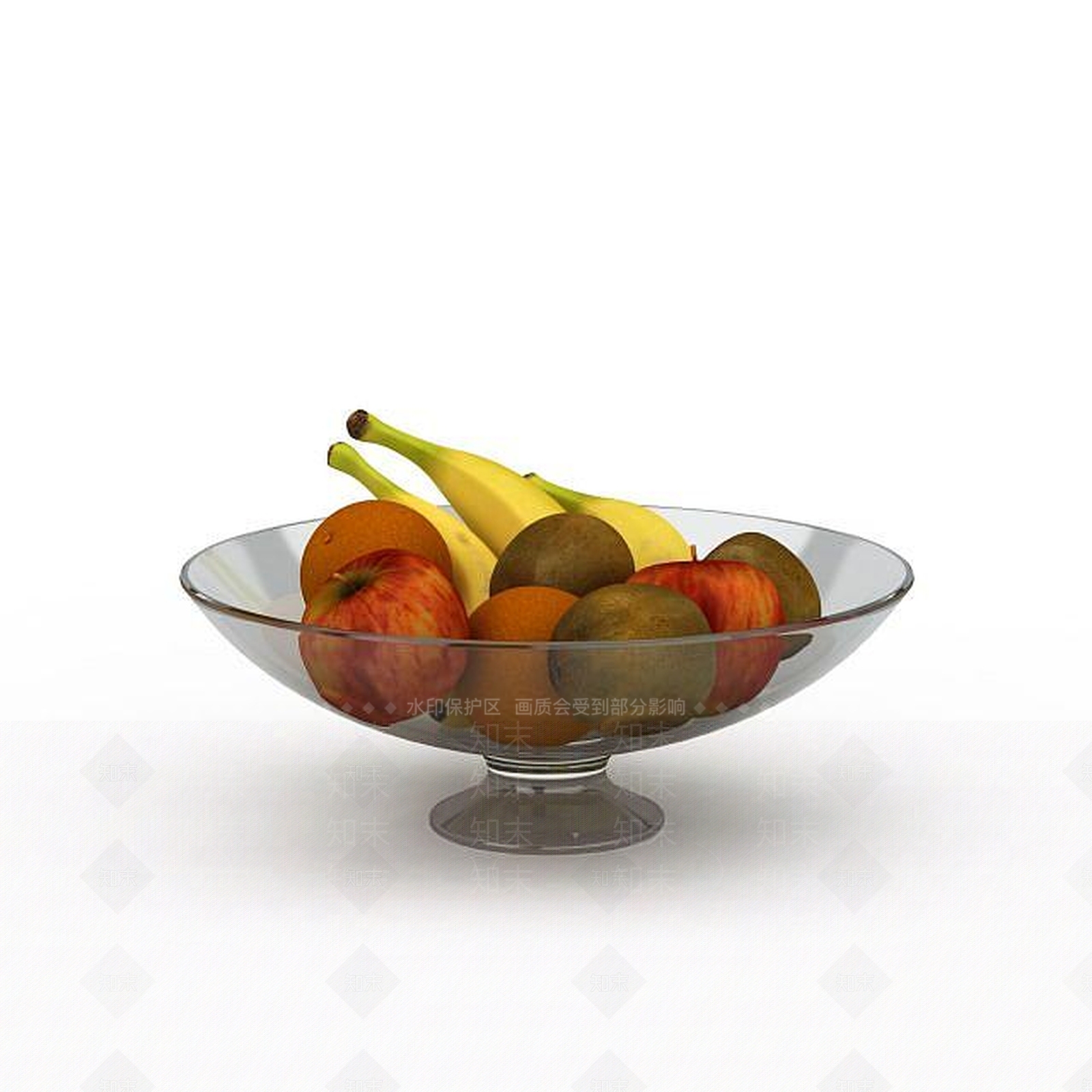 现代水果蔬菜组合3D模型下载【ID:1196604952】