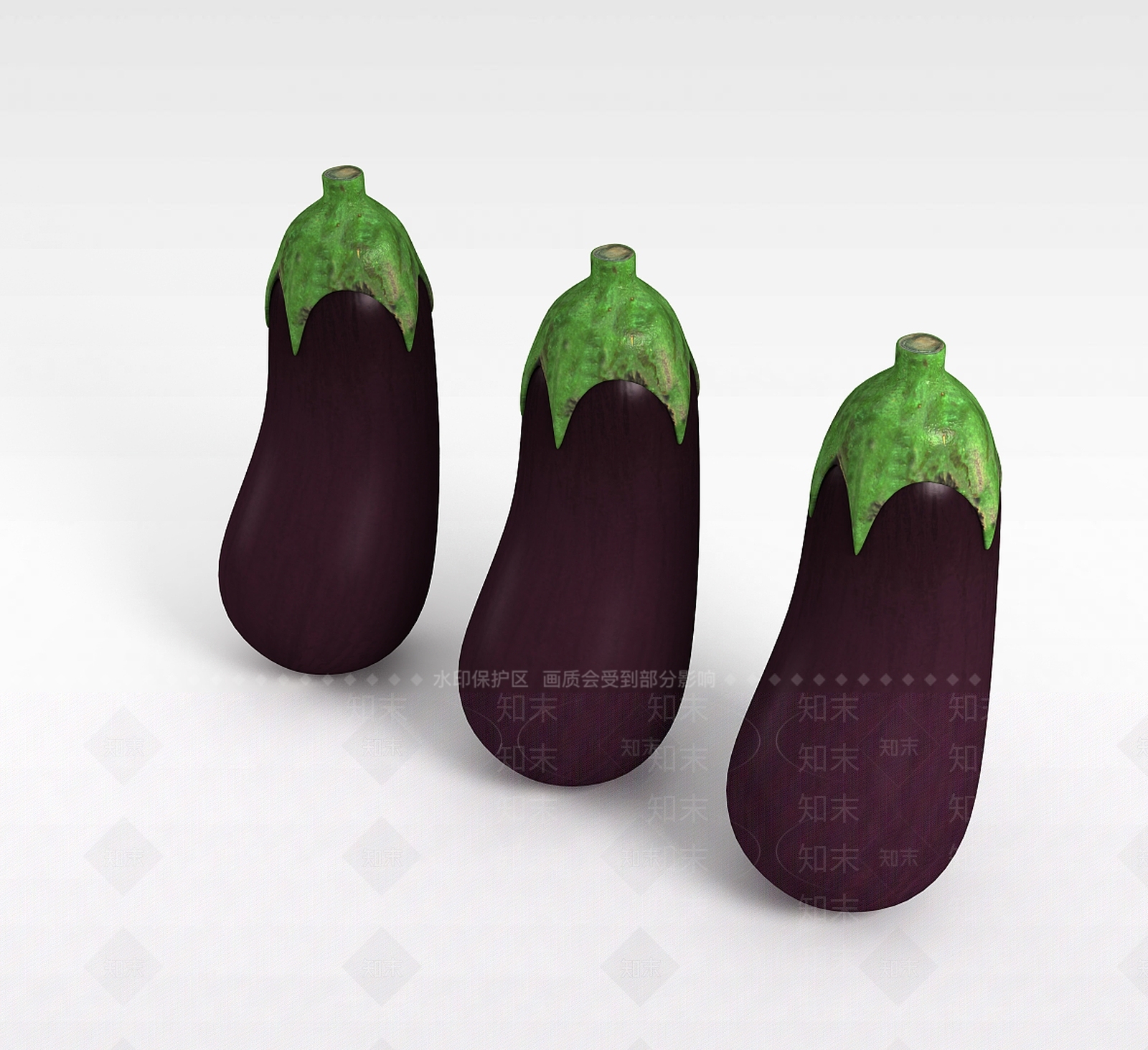 现代茄子3D模型下载【ID:1196605069】