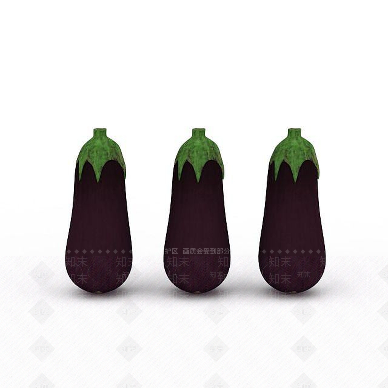 现代茄子3D模型下载【ID:1196605069】