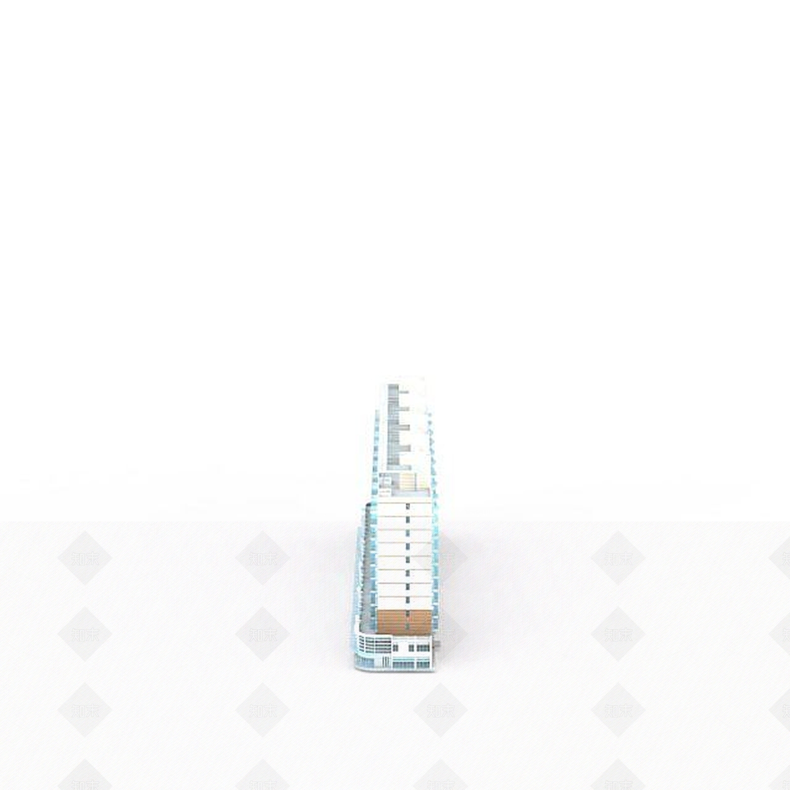 现代公寓群3D模型下载【ID:1196605299】