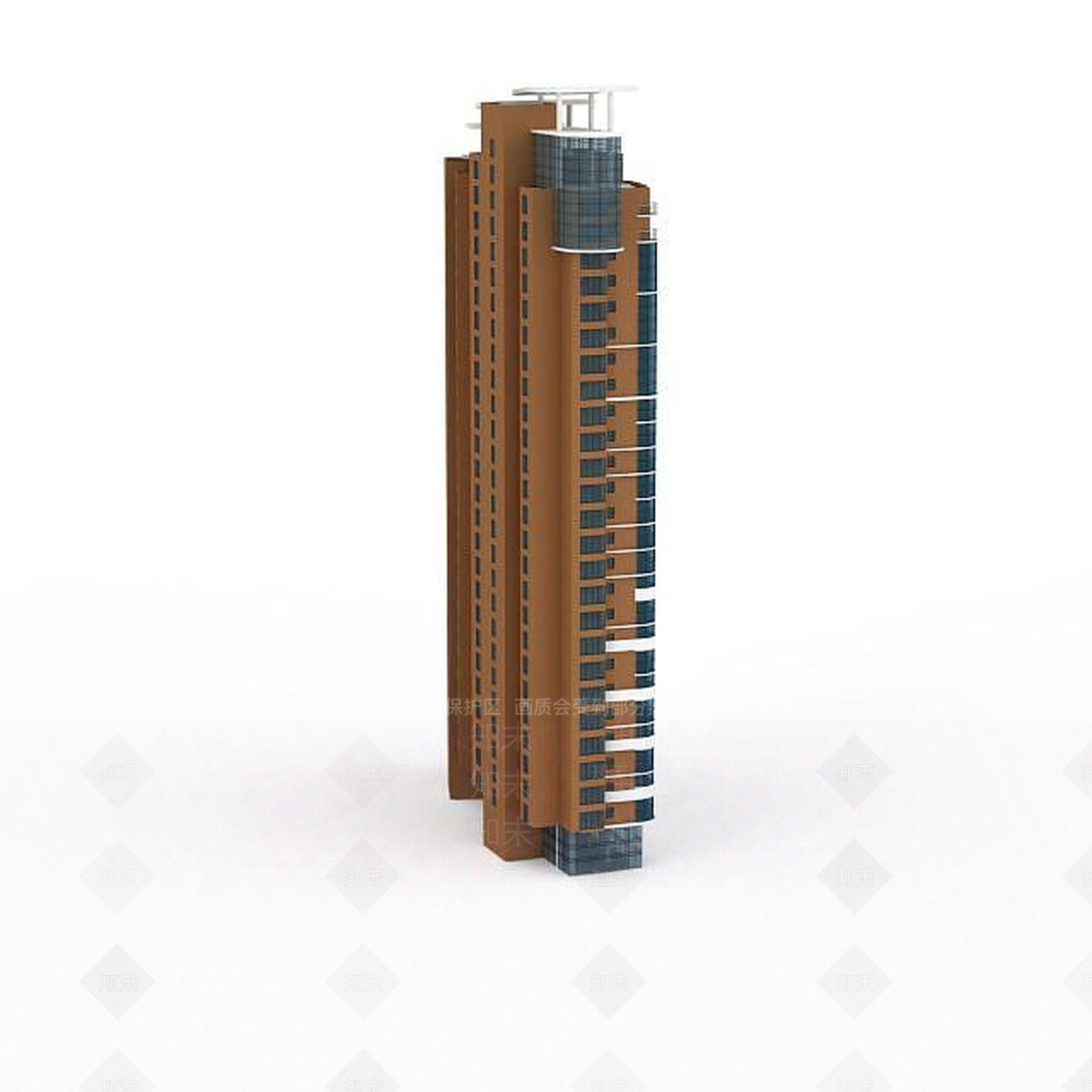 现代创意现代建筑3D模型下载【ID:1196605470】