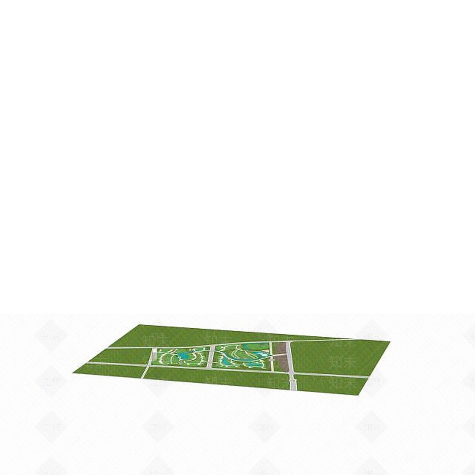现代建筑规划3D模型下载【ID:1196605891】