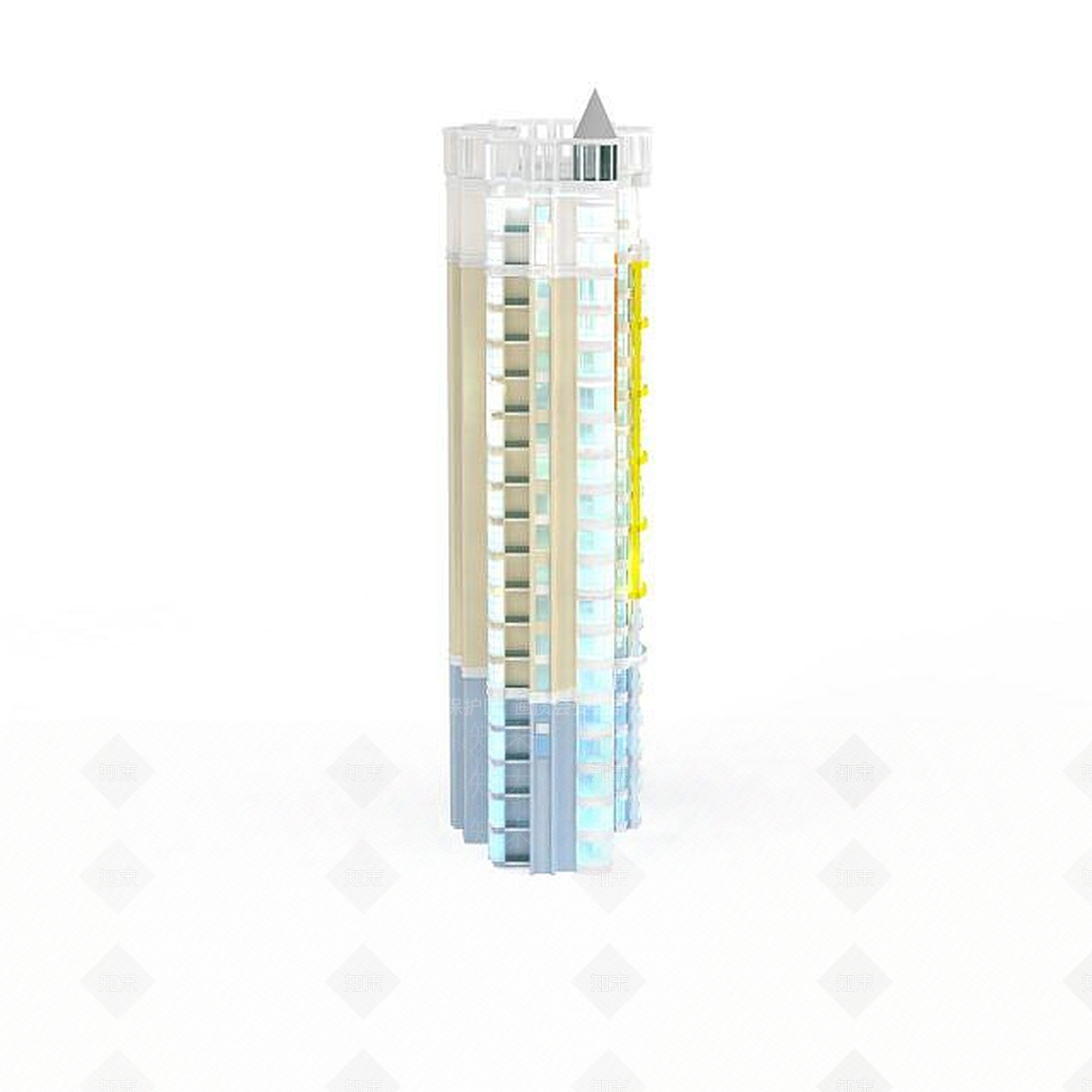 现代时尚建筑3D模型下载【ID:1196605894】