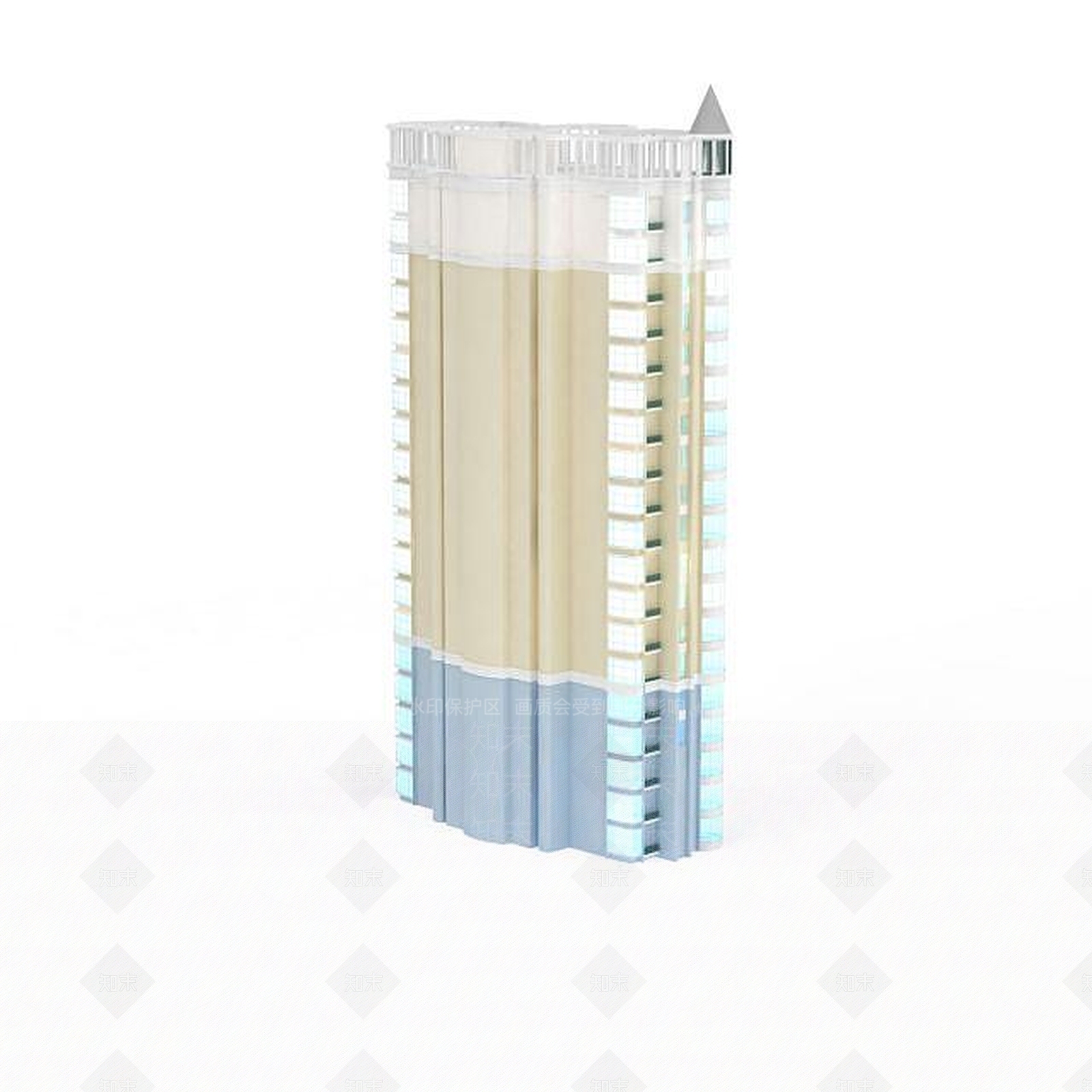 现代时尚建筑3D模型下载【ID:1196605894】