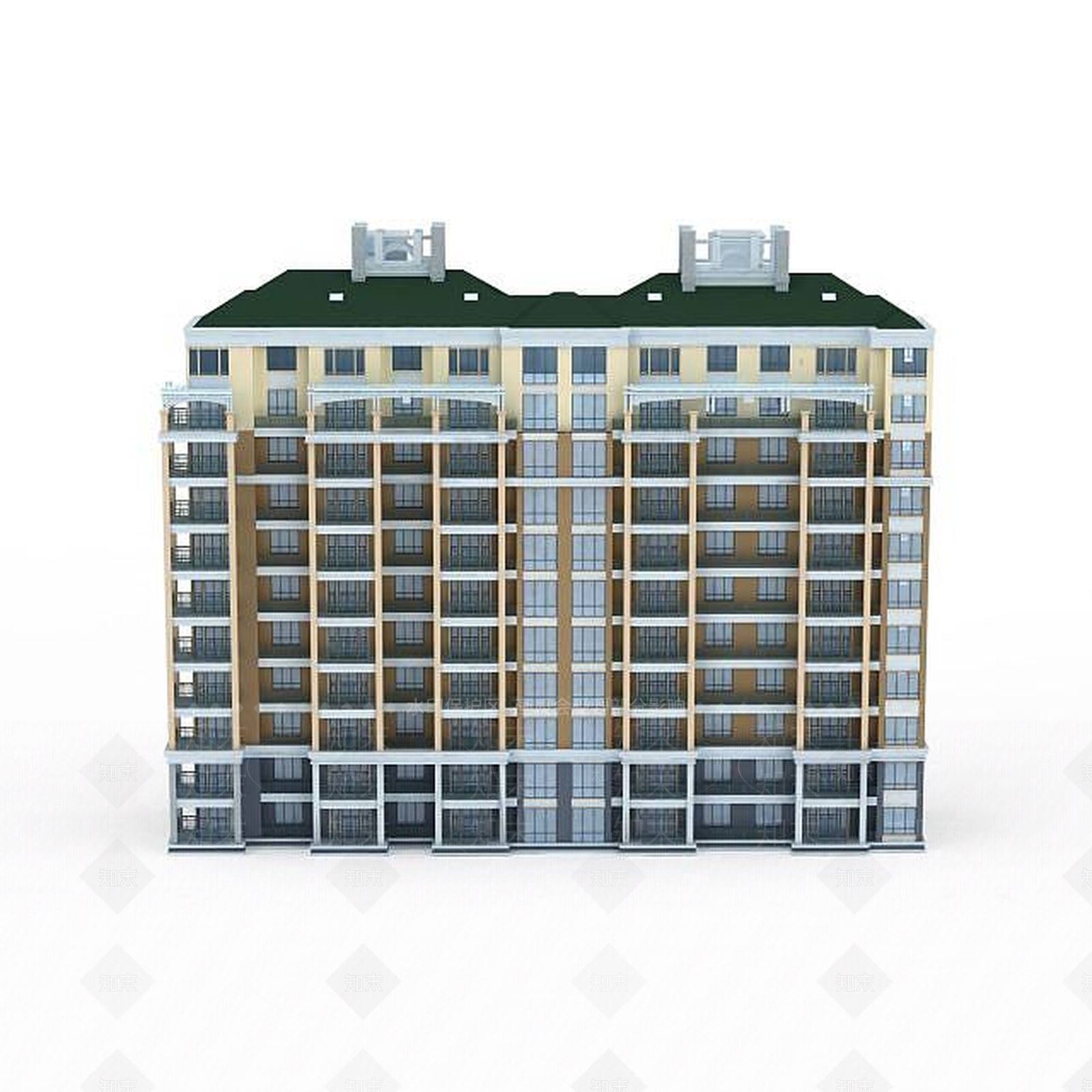 现代主义建筑3D模型下载【ID:1196606074】