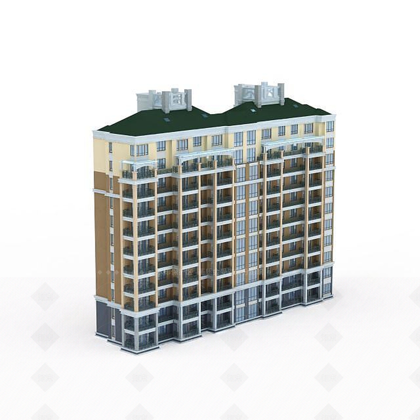 现代主义建筑3D模型下载【ID:1196606074】
