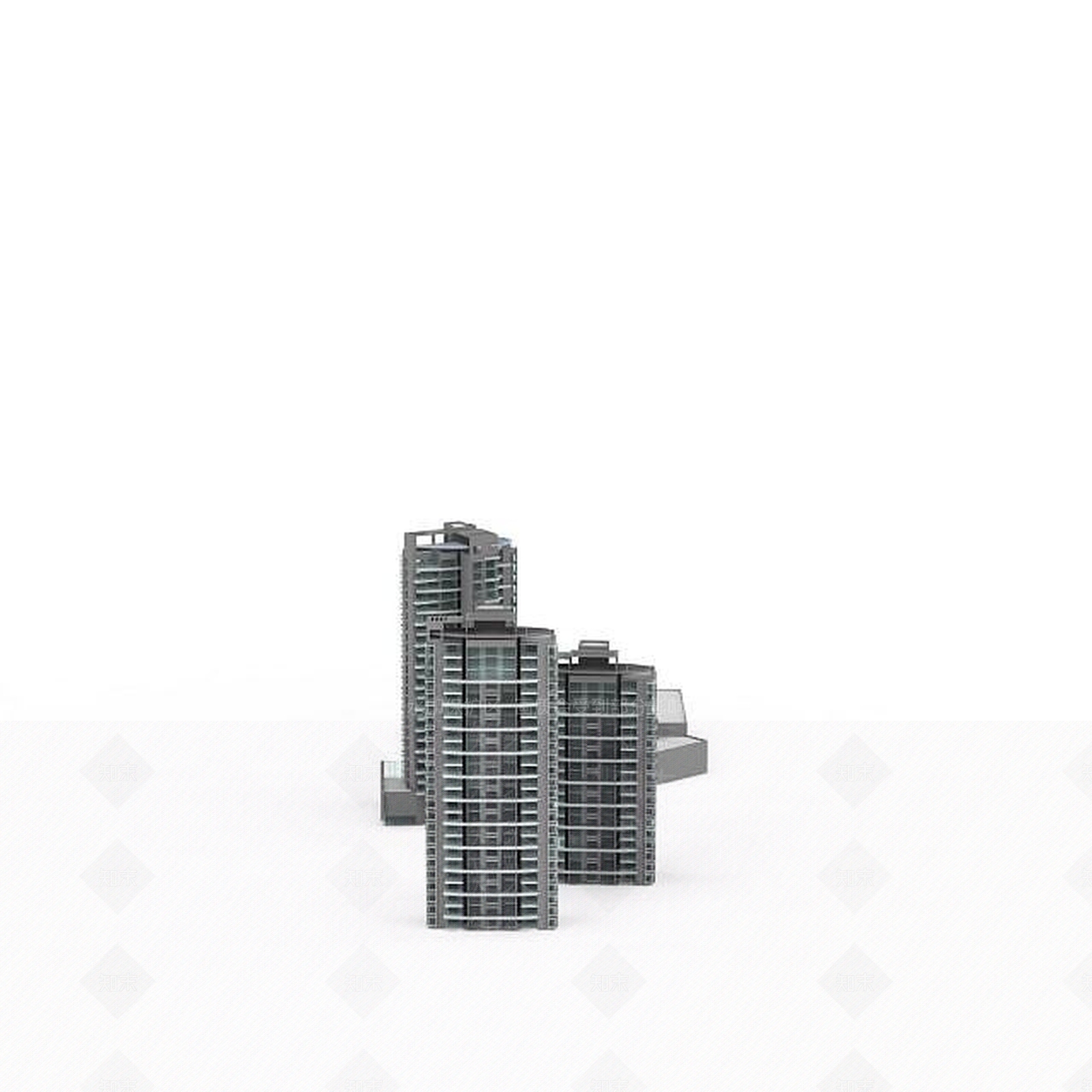 现代建筑大厦3D模型下载【ID:1196606296】