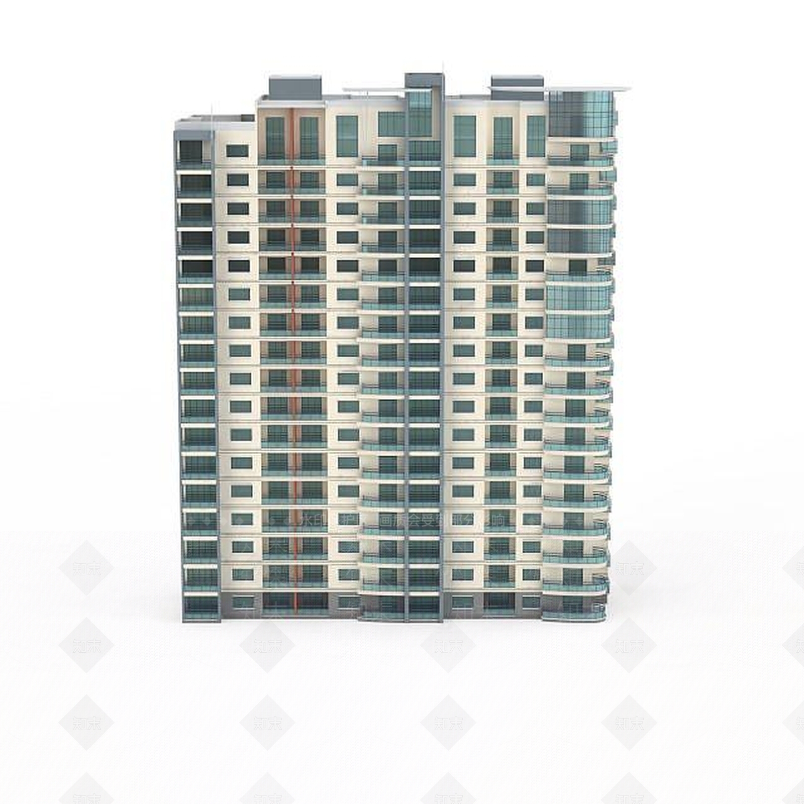 现代简约建筑3D模型下载【ID:1196606257】