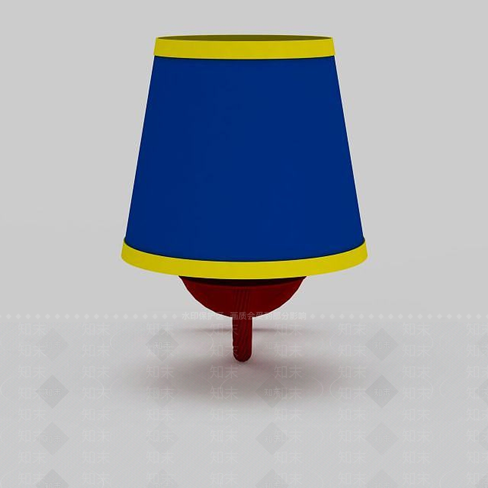 现代蓝色简约壁灯3D模型下载【ID:1196607544】
