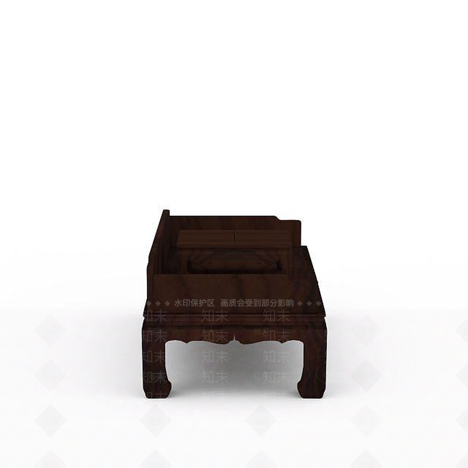 中式床榻3D模型下载【ID:1196607888】