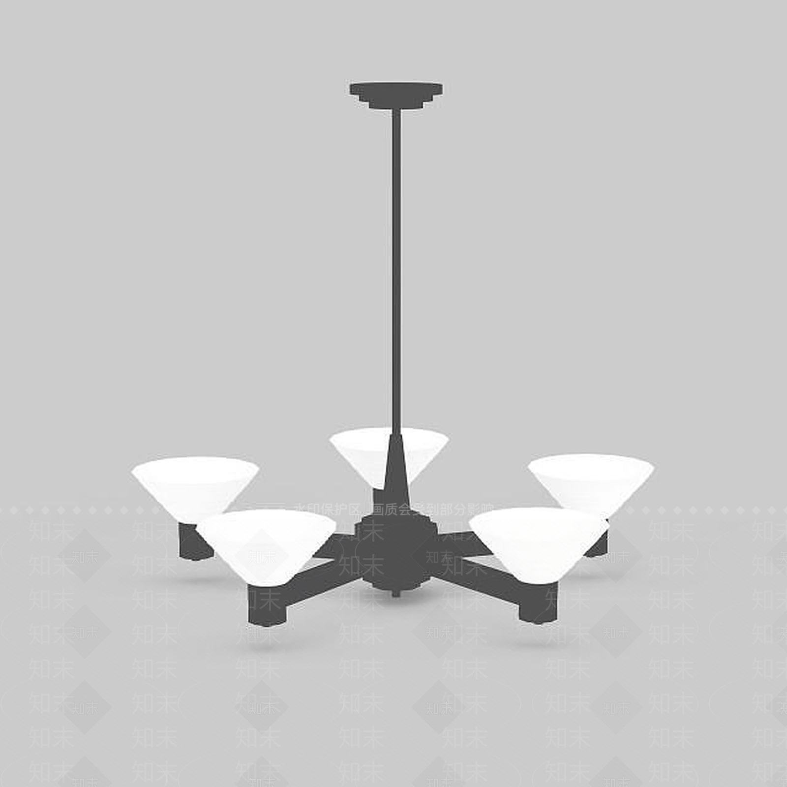 现代简约吊灯3D模型下载【ID:1196608331】