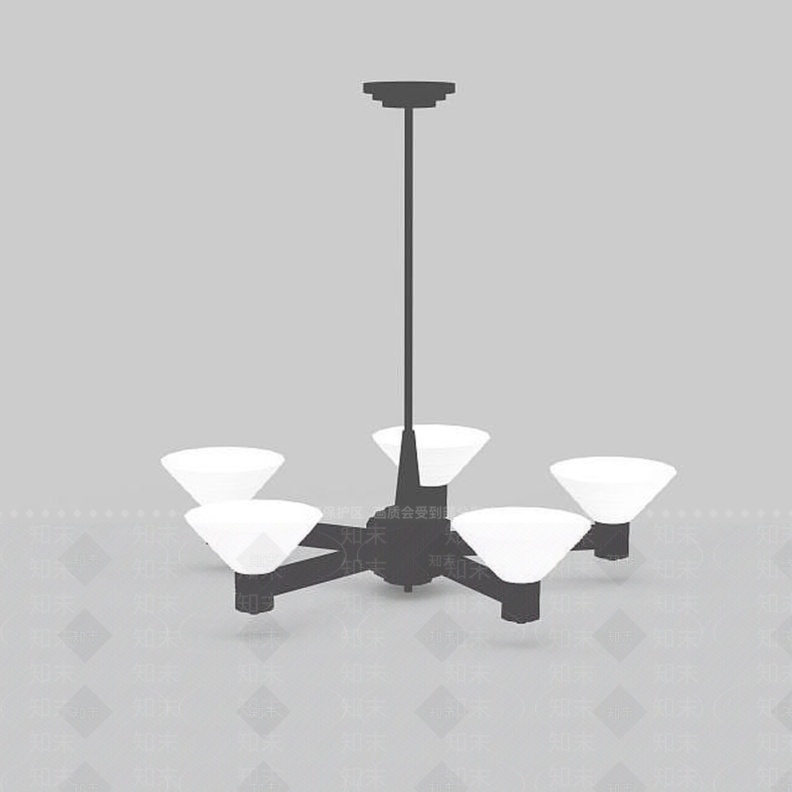 现代简约吊灯3D模型下载【ID:1196608331】