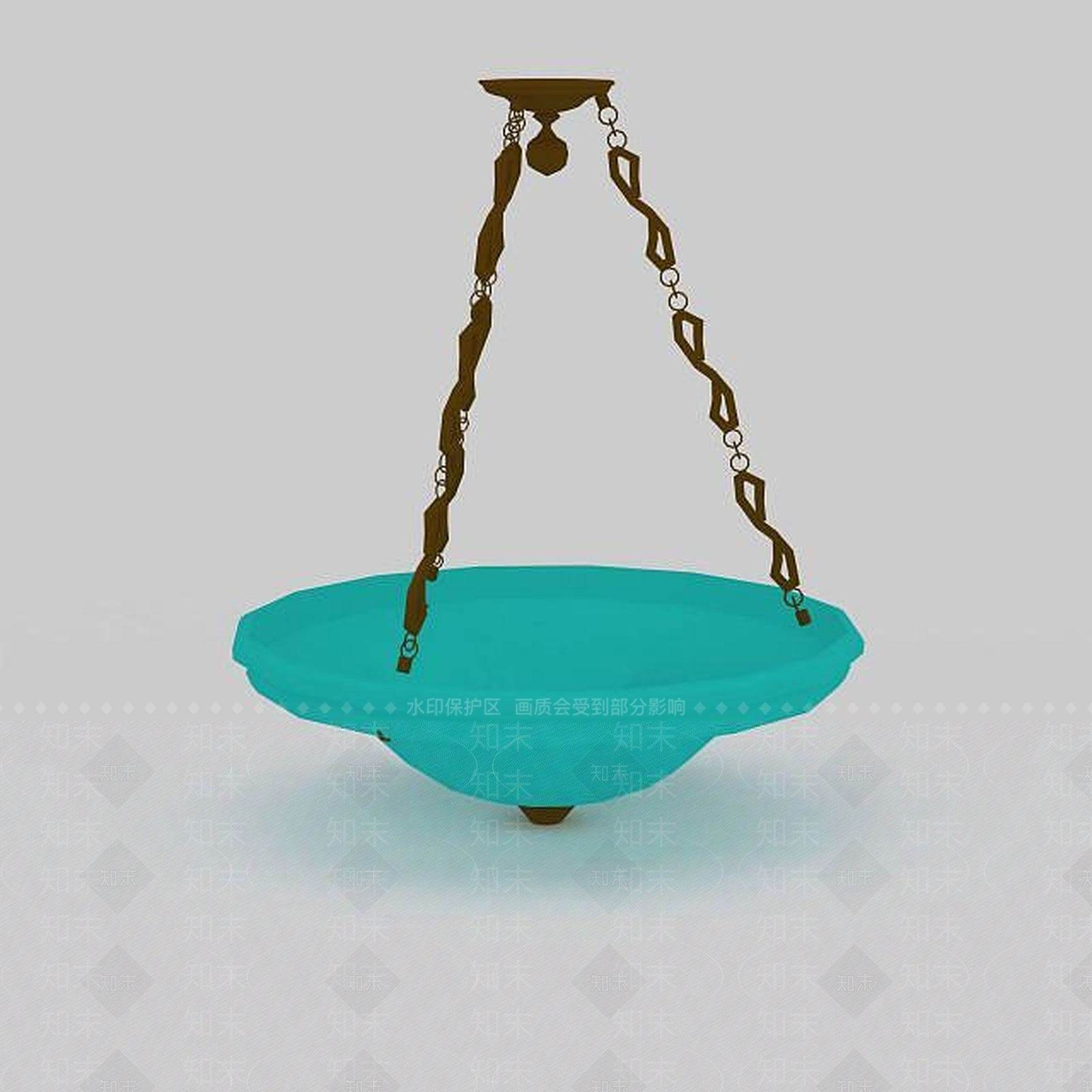 现代简约铁链吊灯3D模型下载【ID:1196608372】