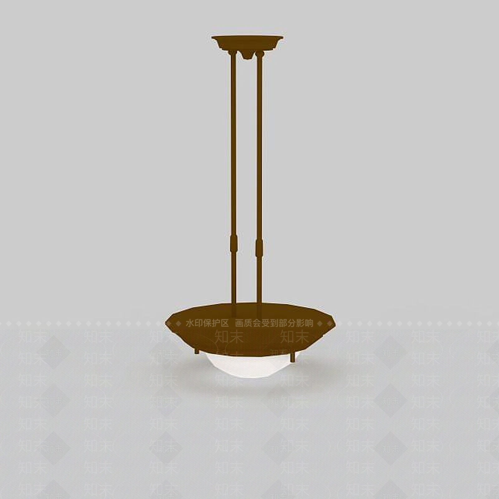 现代灰色简约吊灯3D模型下载【ID:1196608365】