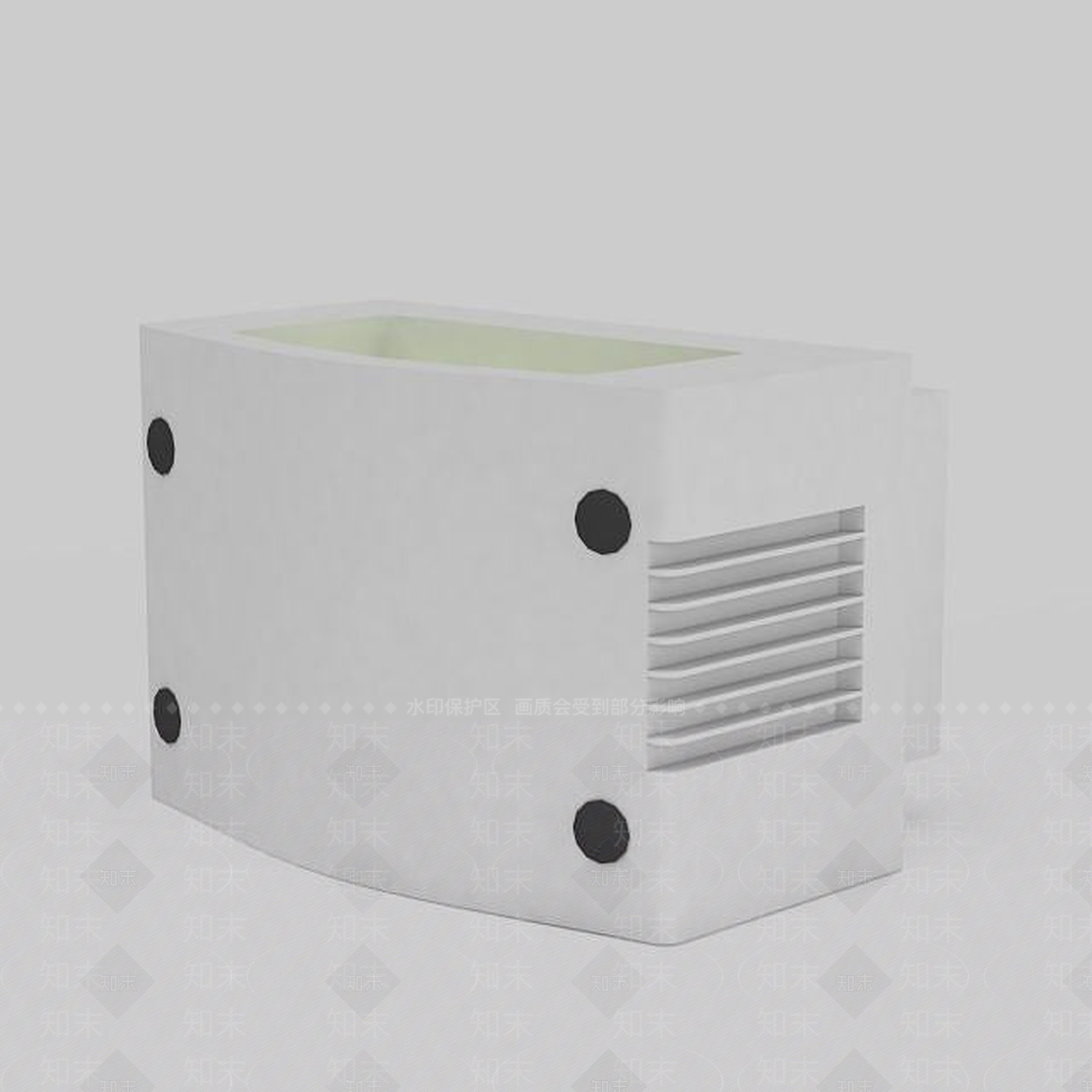 现代长方形壁灯3D模型下载【ID:1196608674】
