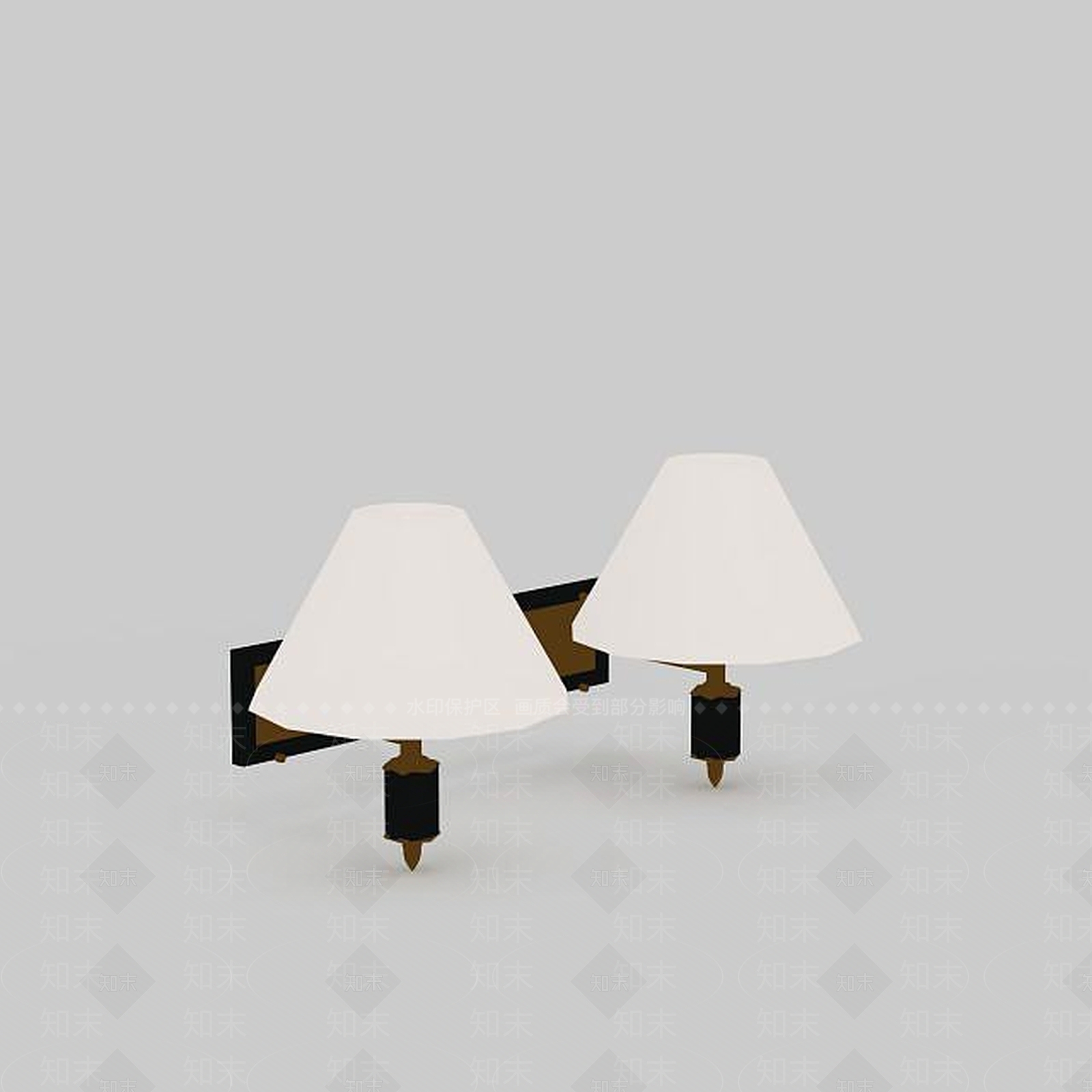 现代简约壁灯3D模型下载【ID:1196608609】