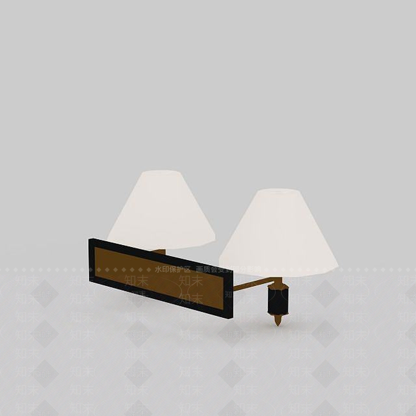 现代简约壁灯3D模型下载【ID:1196608609】