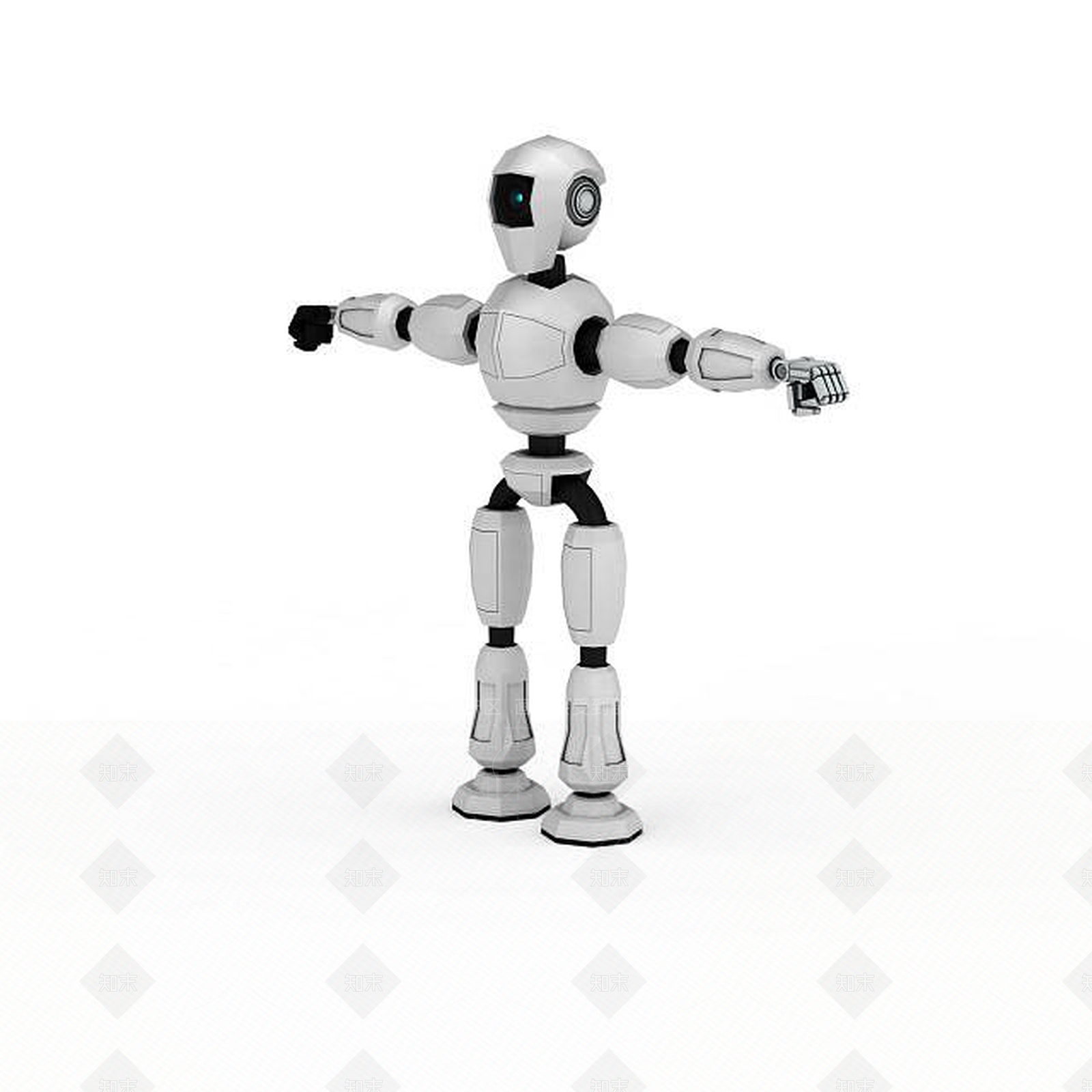 现代遥控智能机器人3D模型下载【ID:1196609687】