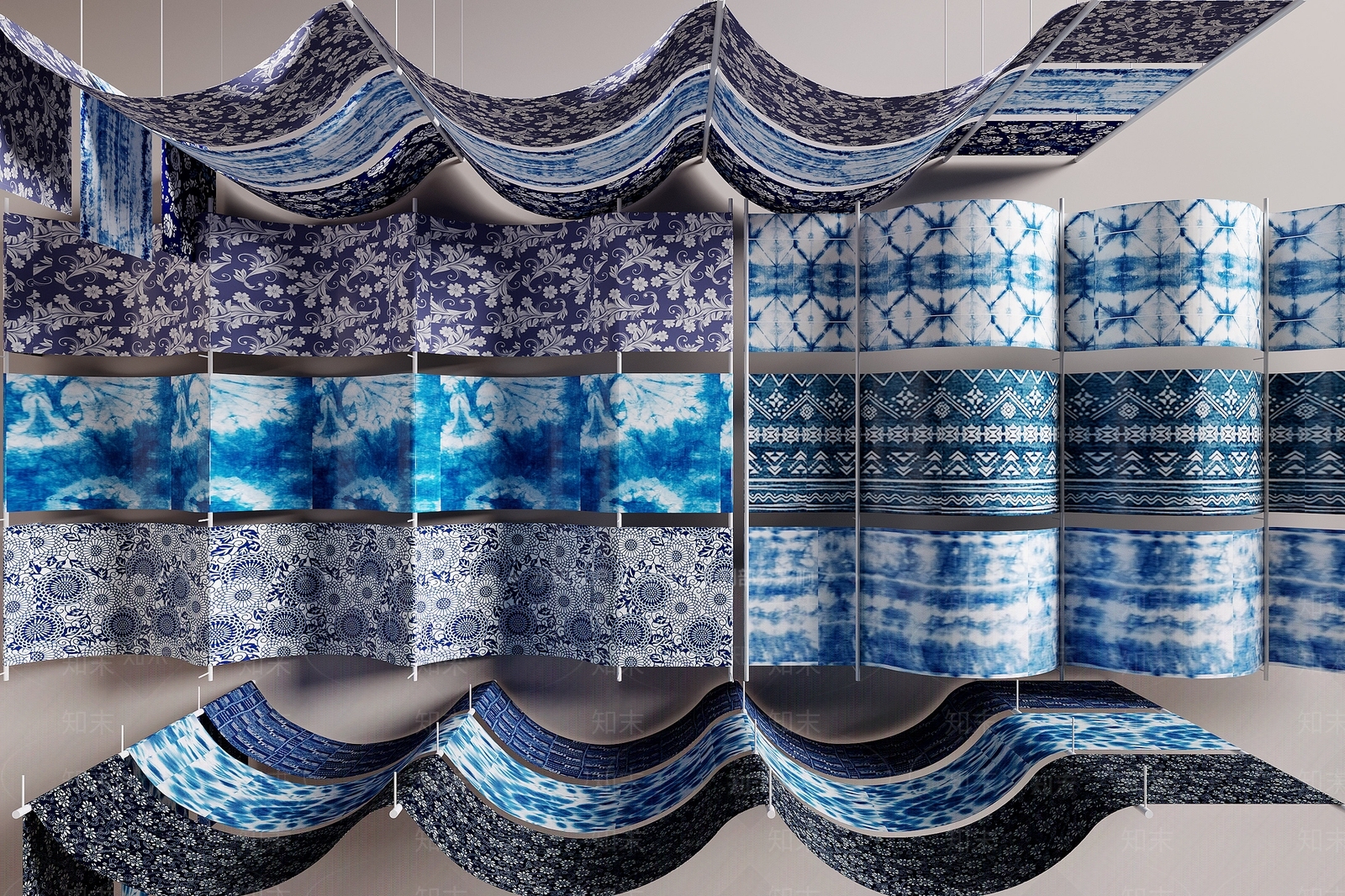 中式吊顶SU模型下载【ID:1196616209】