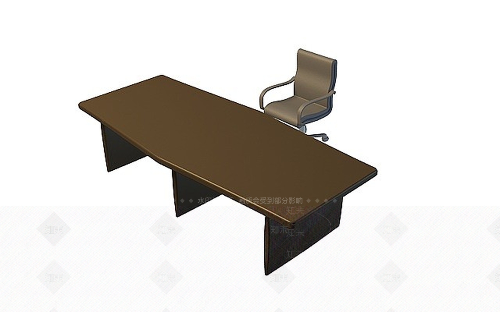 现代书桌椅3D模型下载【ID:1199847219】