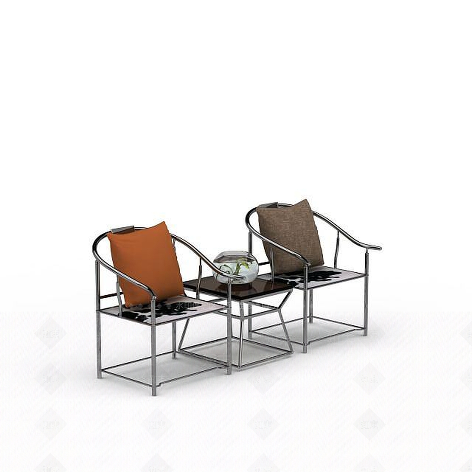 现代书桌椅3D模型下载【ID:1196619467】