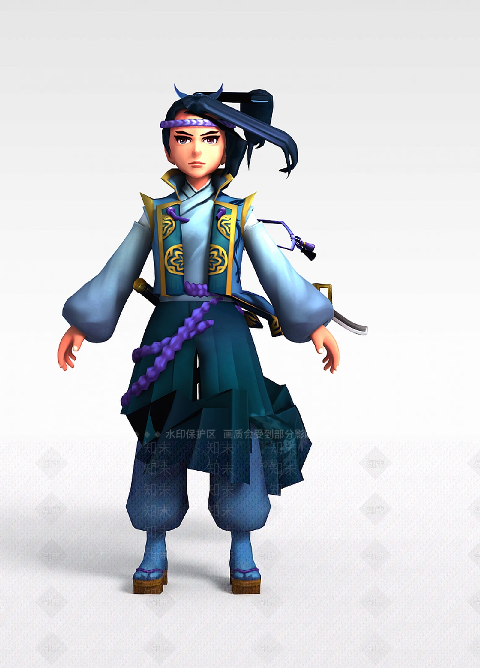 现代虚拟人物3D模型下载【ID:1199822288】