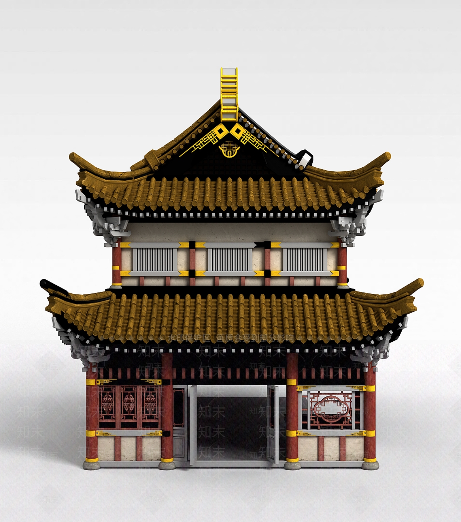 现代办公大厅3D模型下载【ID:1196620566】