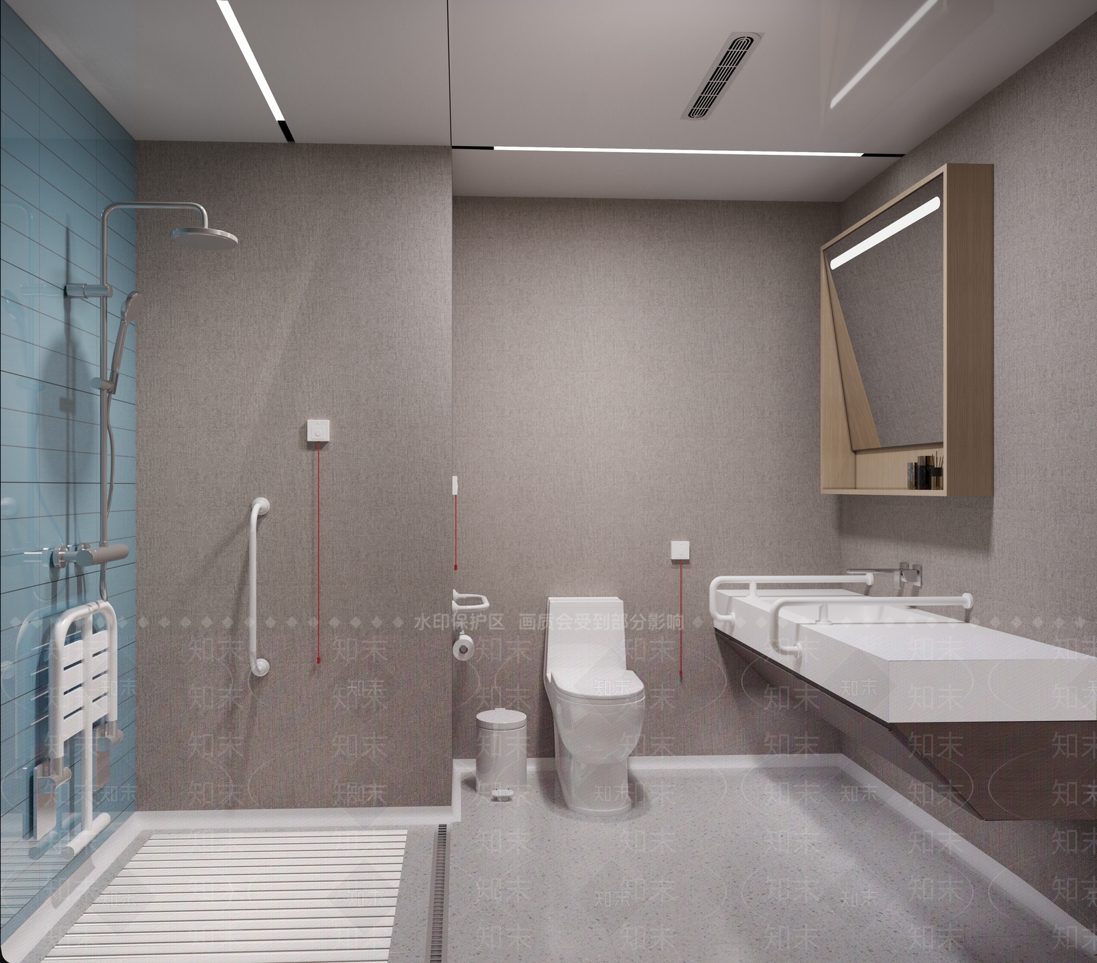 现代公共卫生间3D模型下载【ID:1196621938】