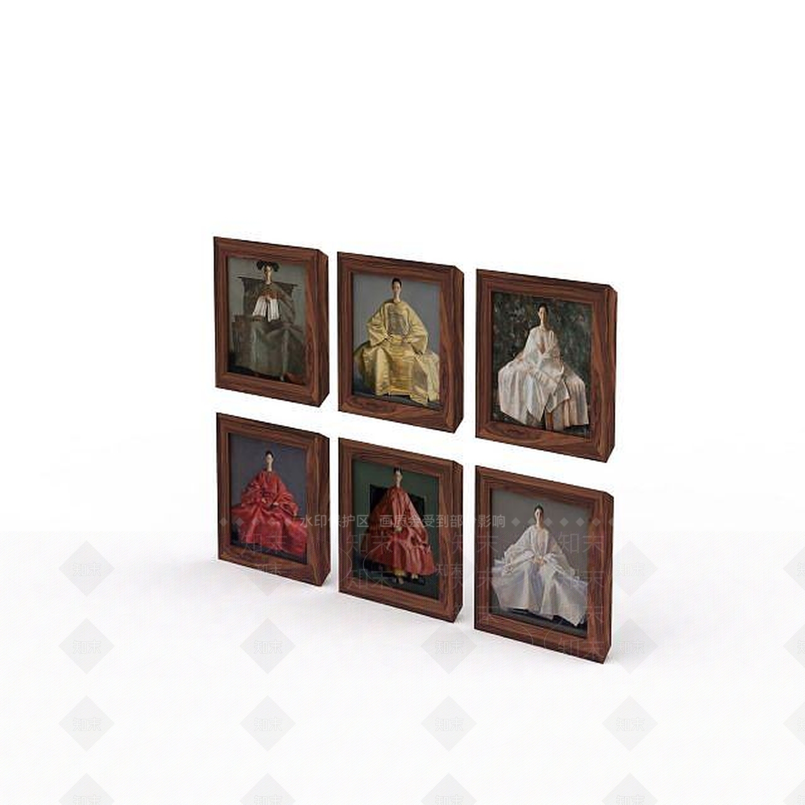现代摆件组合3D模型下载【ID:1196622062】