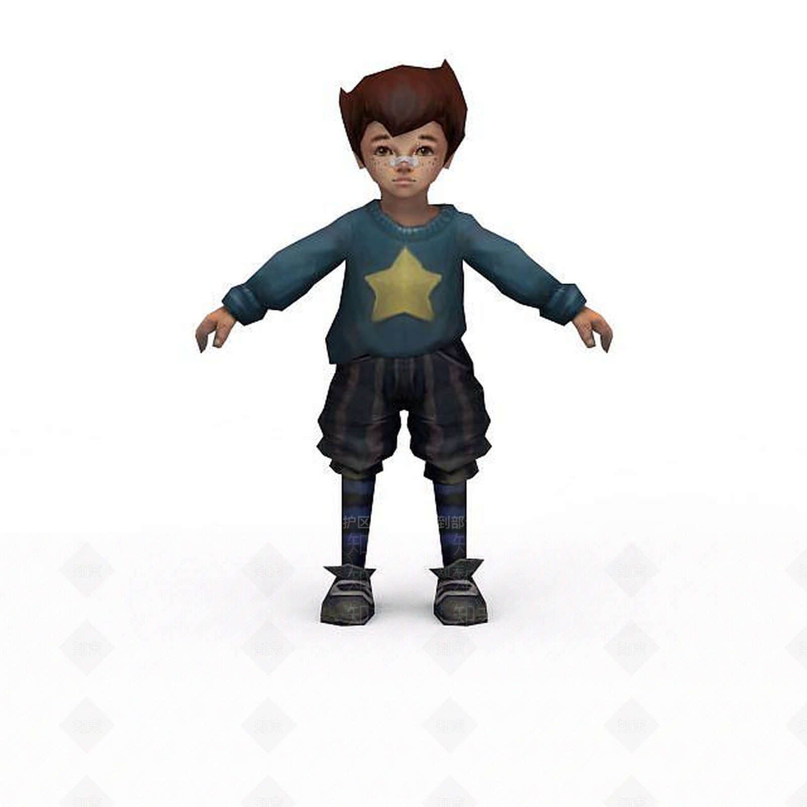 现代虚拟人物3D模型下载【ID:1199831392】