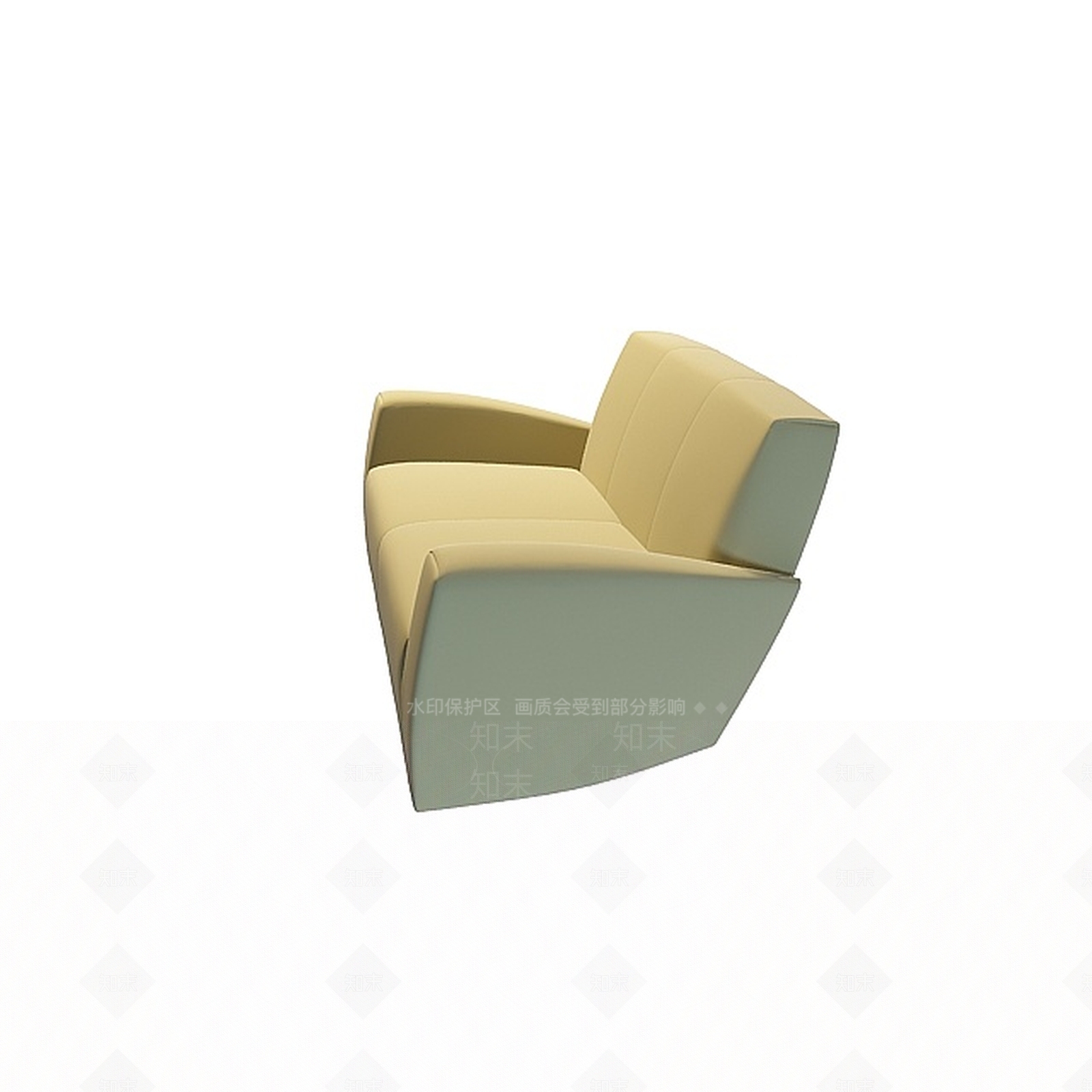 现代双人沙发3D模型下载【ID:1196622531】