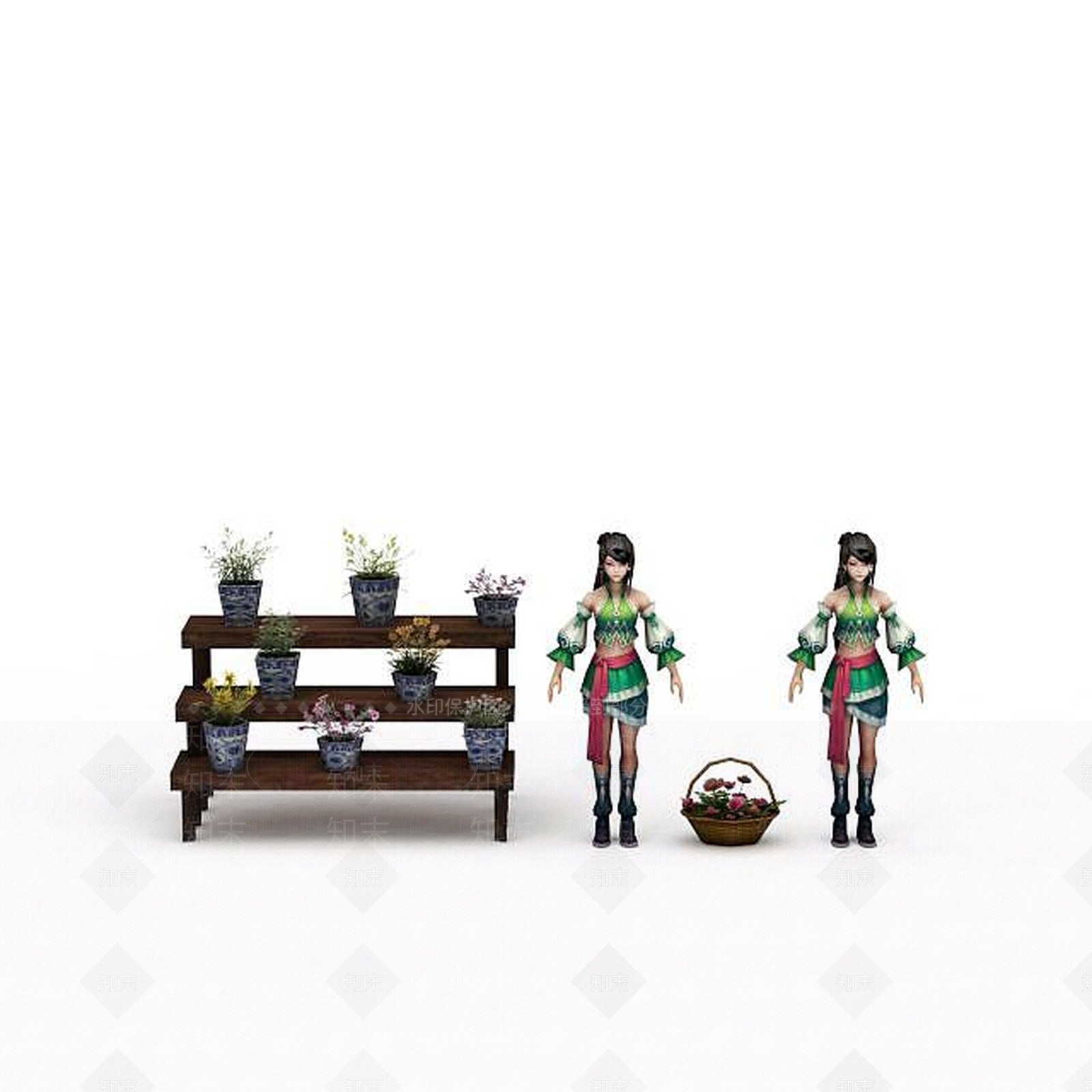 现代虚拟人物3D模型下载【ID:1199836355】